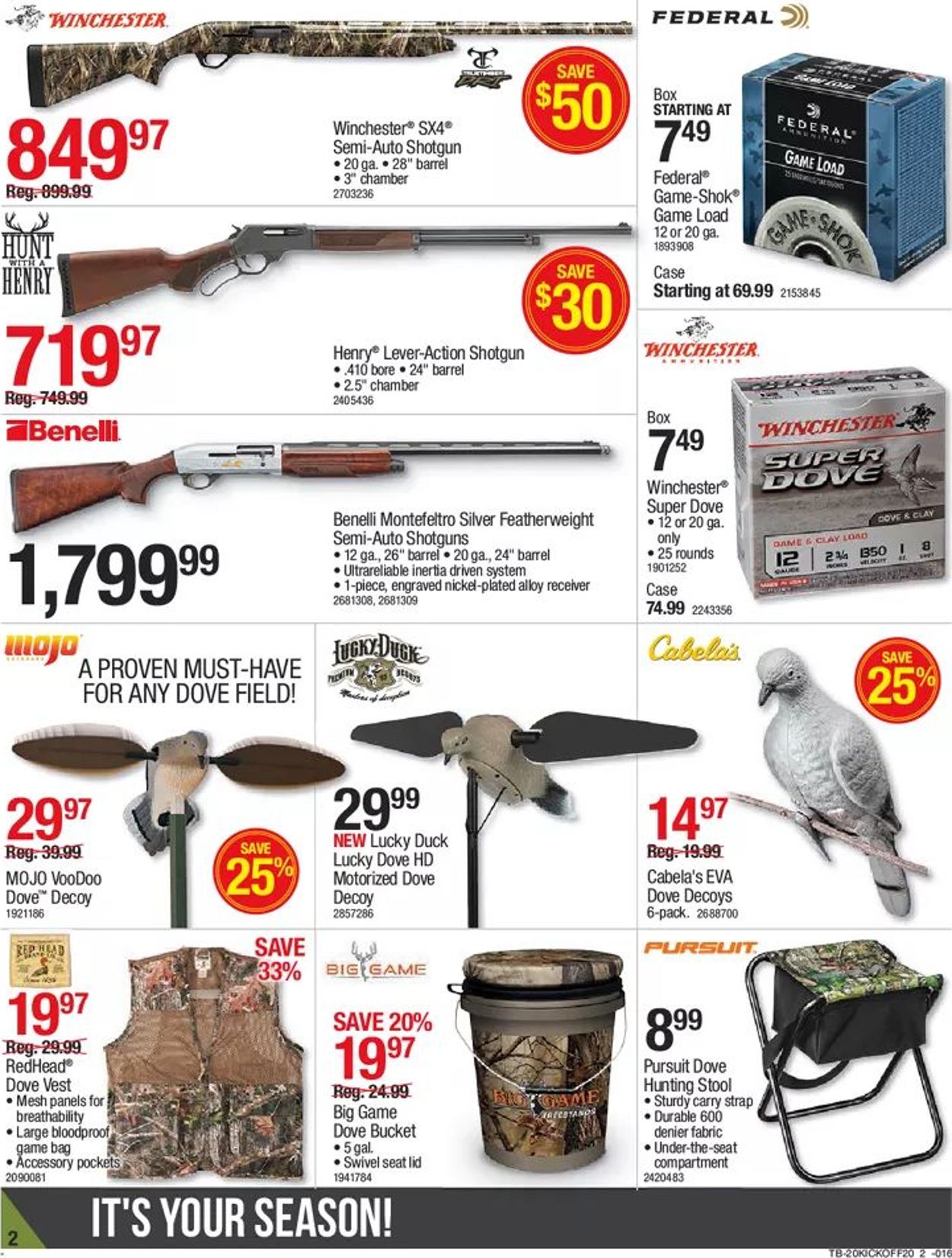 Bass Pro Ad from 08/27/2020