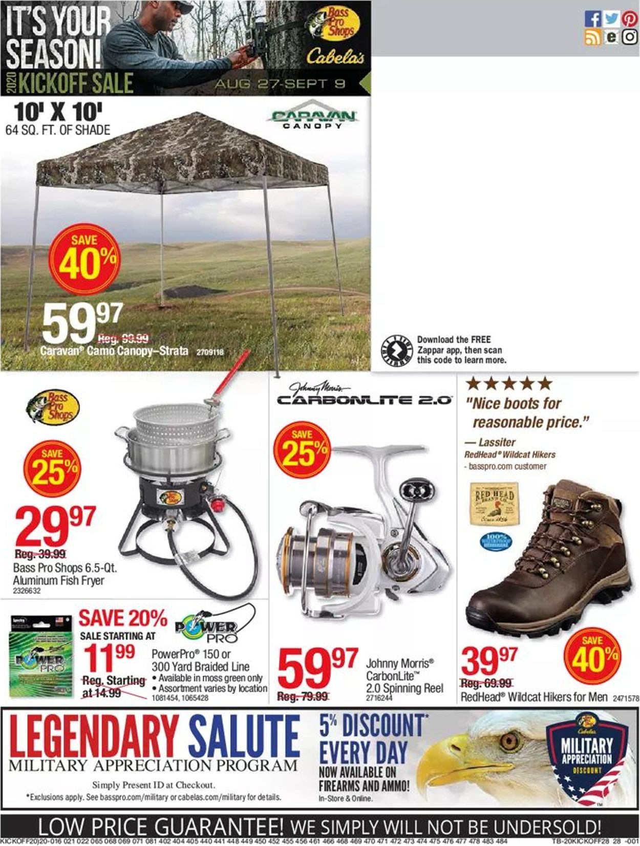 Bass Pro Ad from 08/27/2020