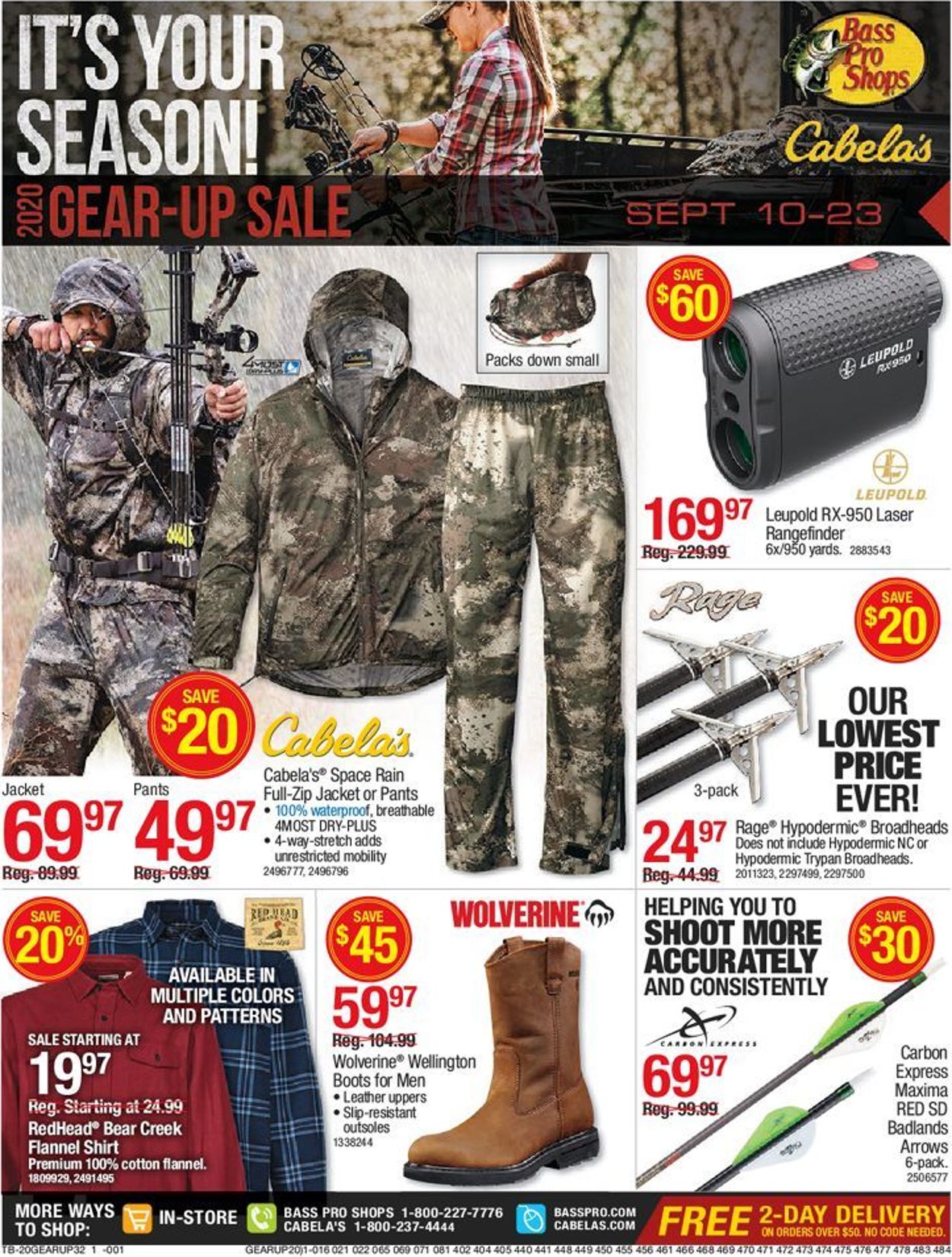 Bass Pro Ad from 09/10/2020