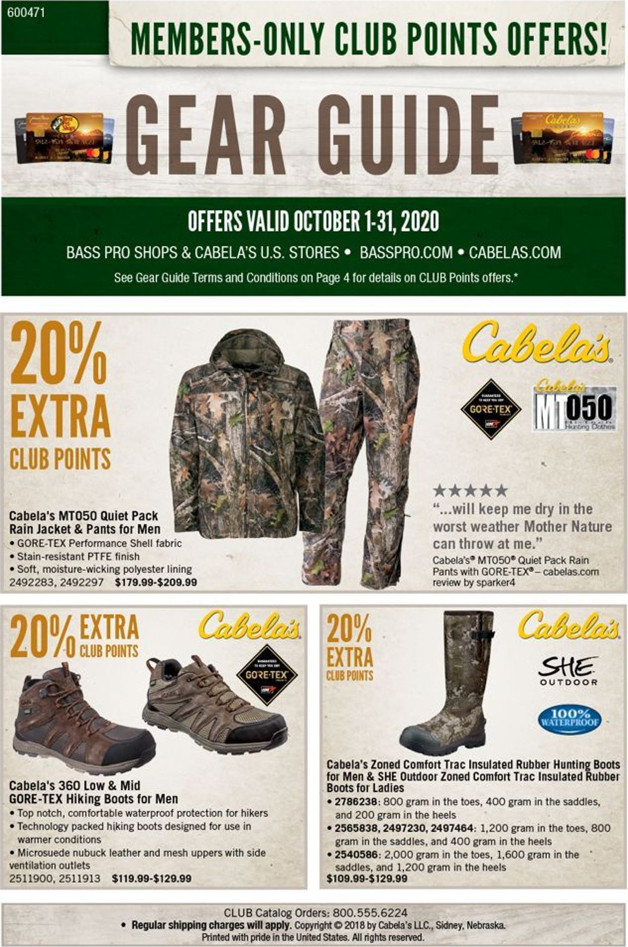 Bass Pro Ad from 10/01/2020