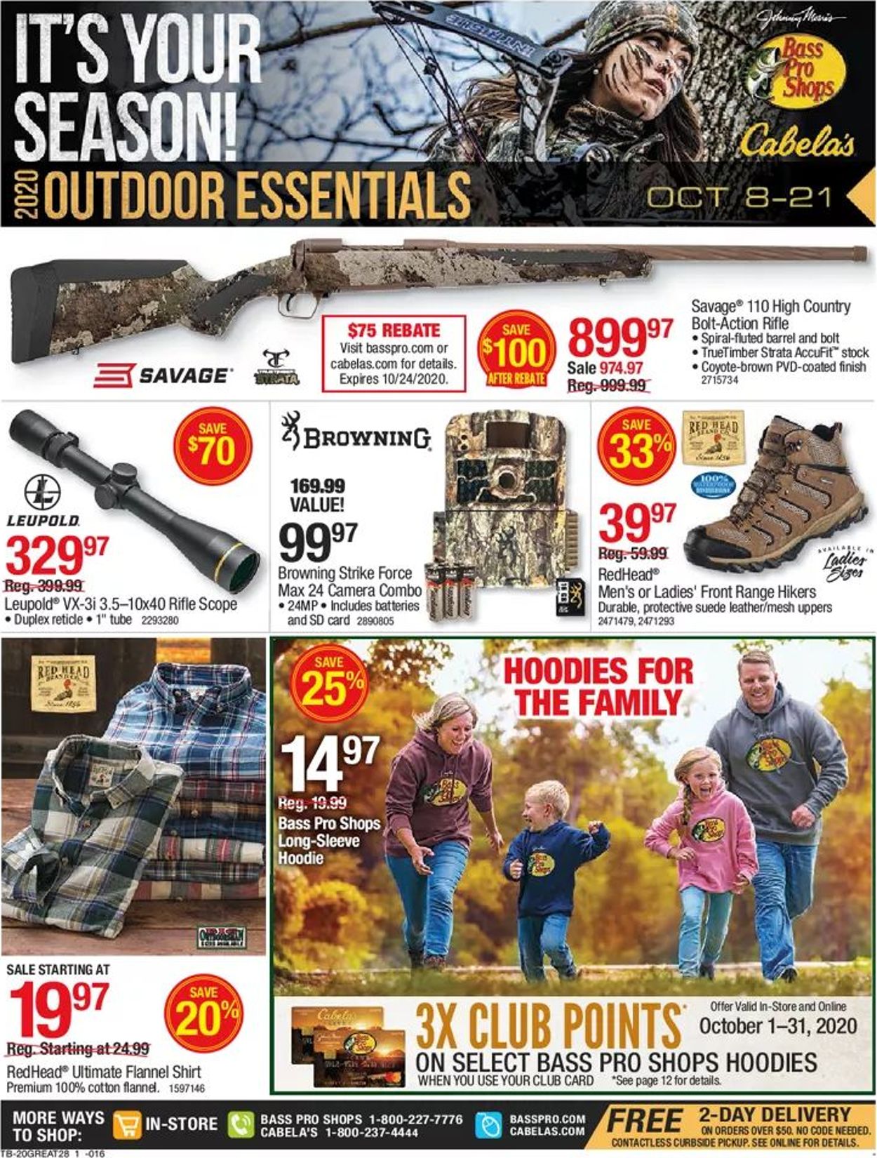 Bass Pro Ad from 10/08/2020