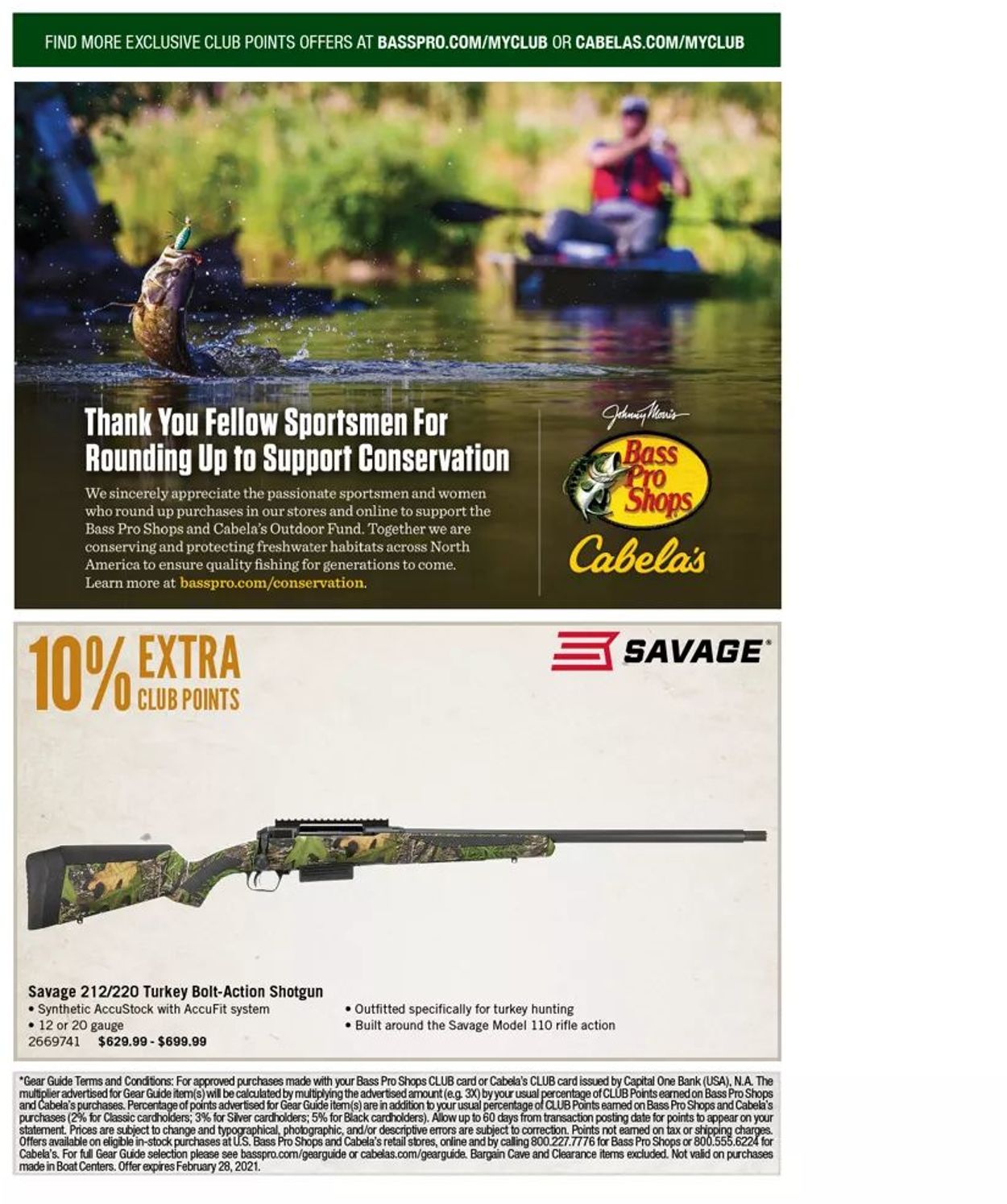 Bass Pro Ad from 02/01/2021
