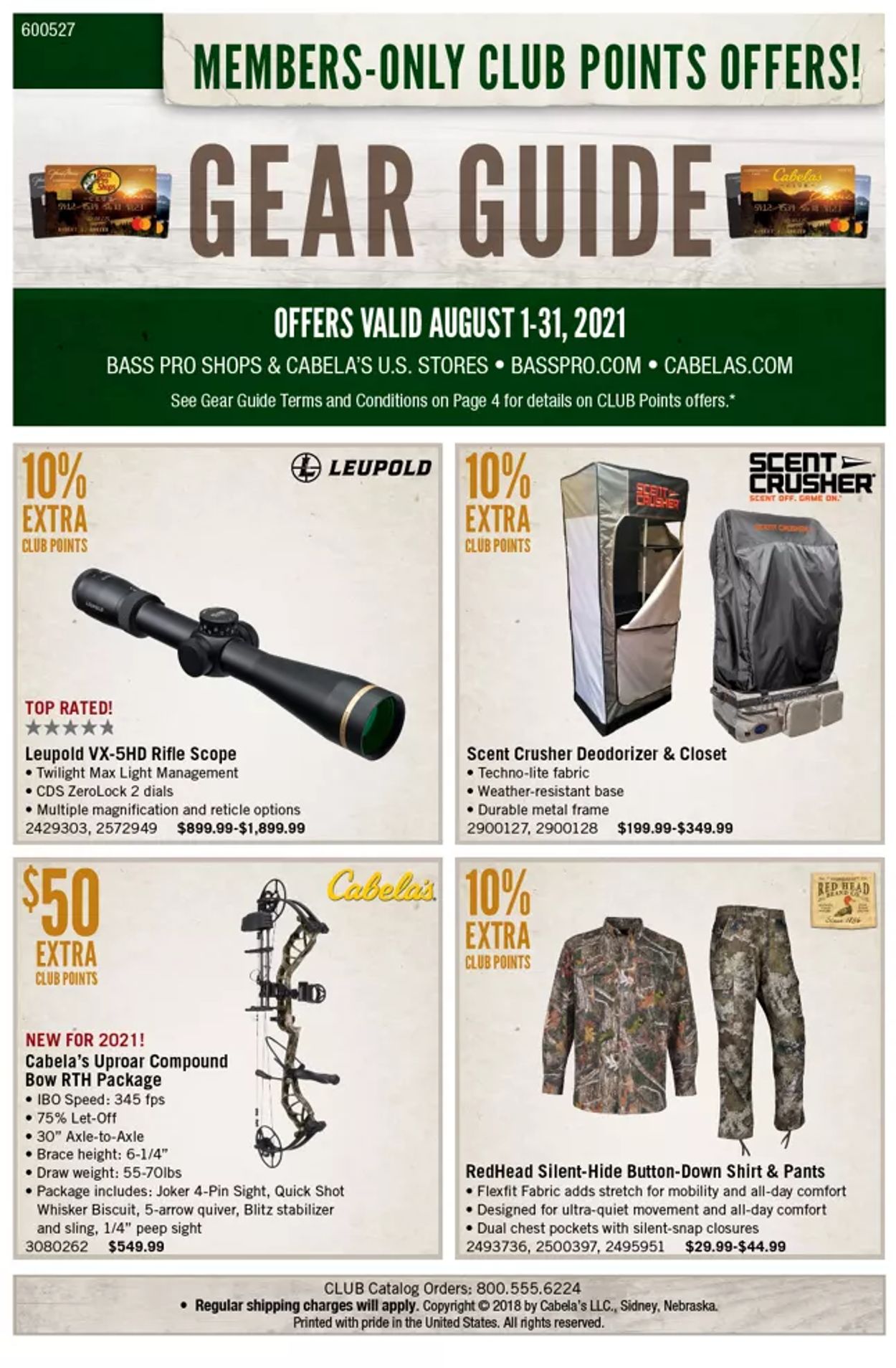 Bass Pro Ad from 08/01/2021