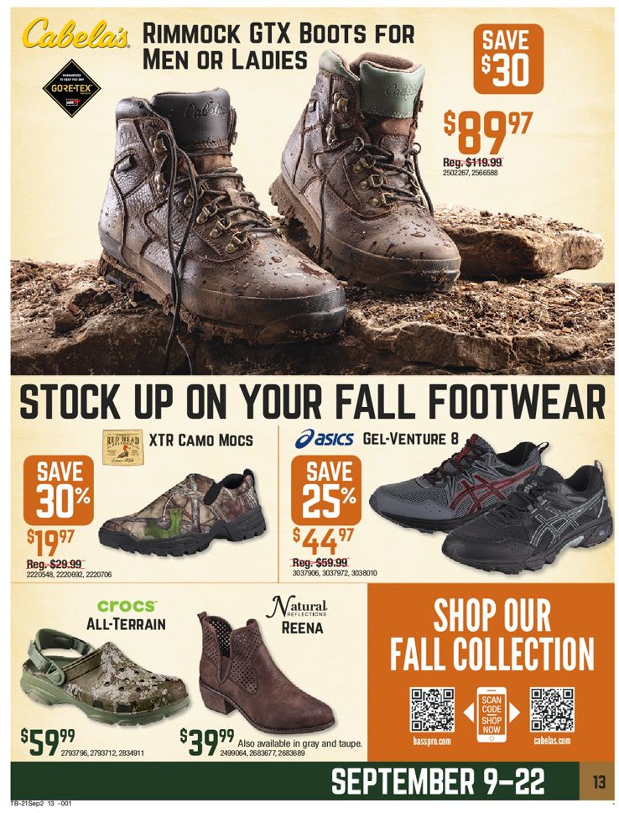 Bass Pro Ad from 09/09/2021