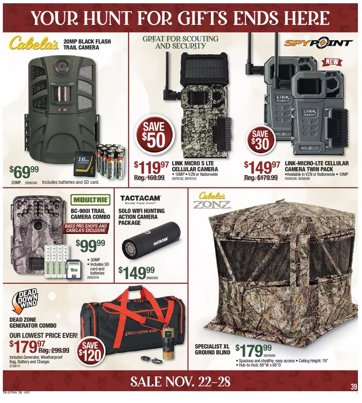 Bass Pro Ad from 11/22/2021