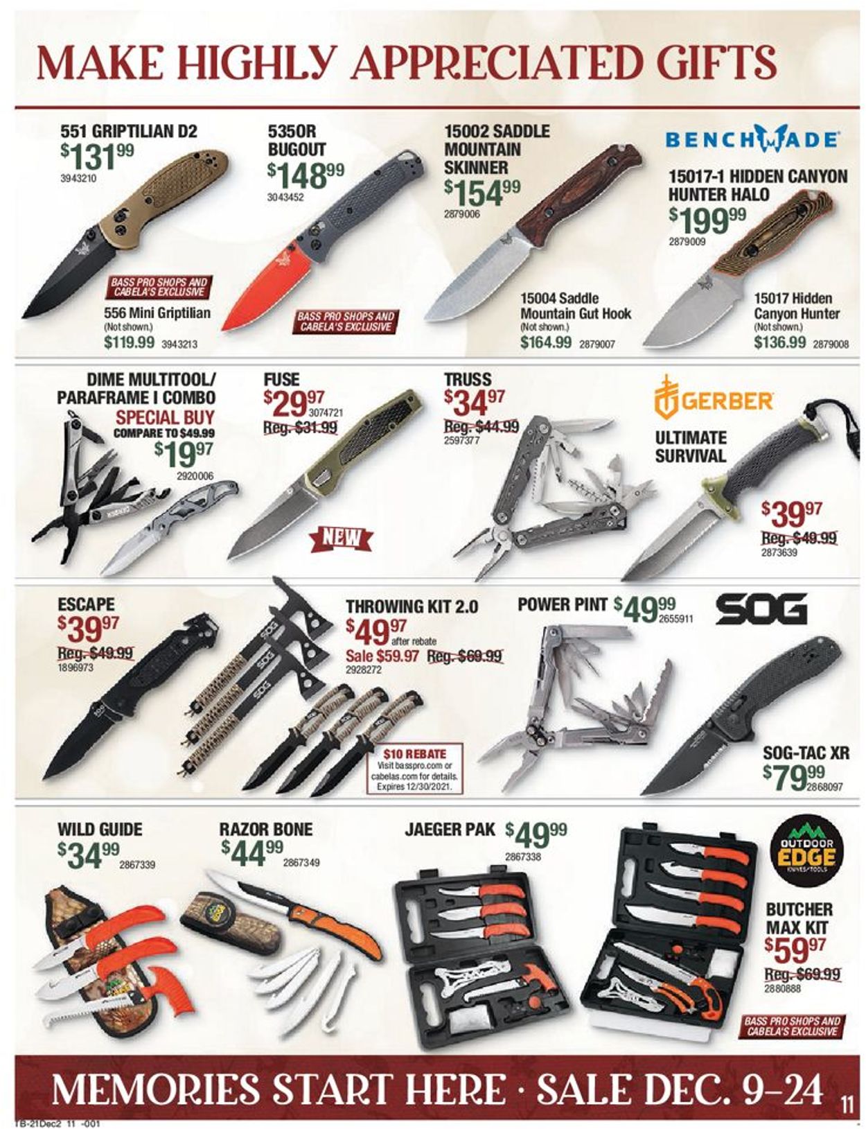 Bass Pro Ad from 12/09/2021