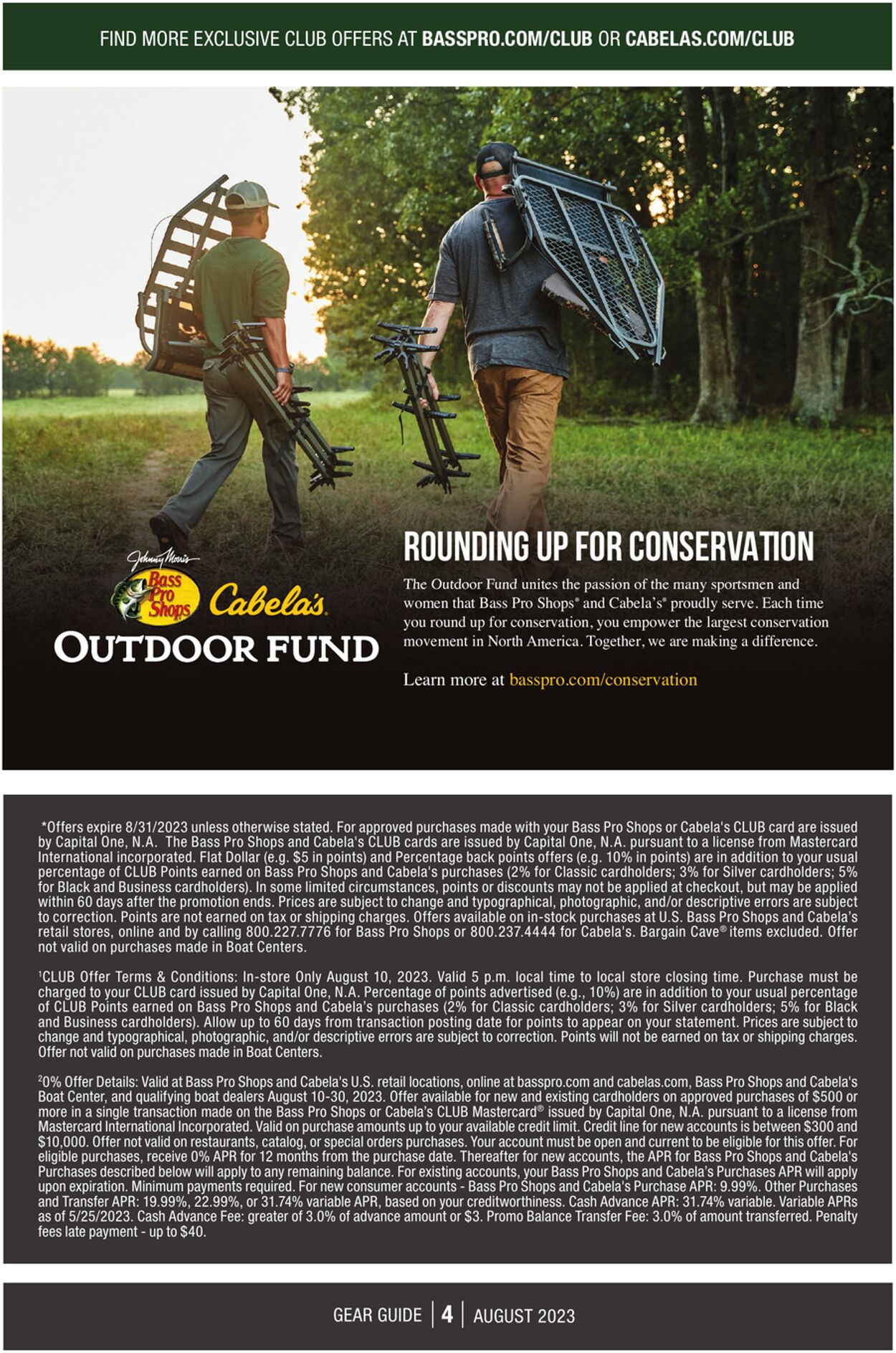 Bass Pro Ad from 08/01/2023