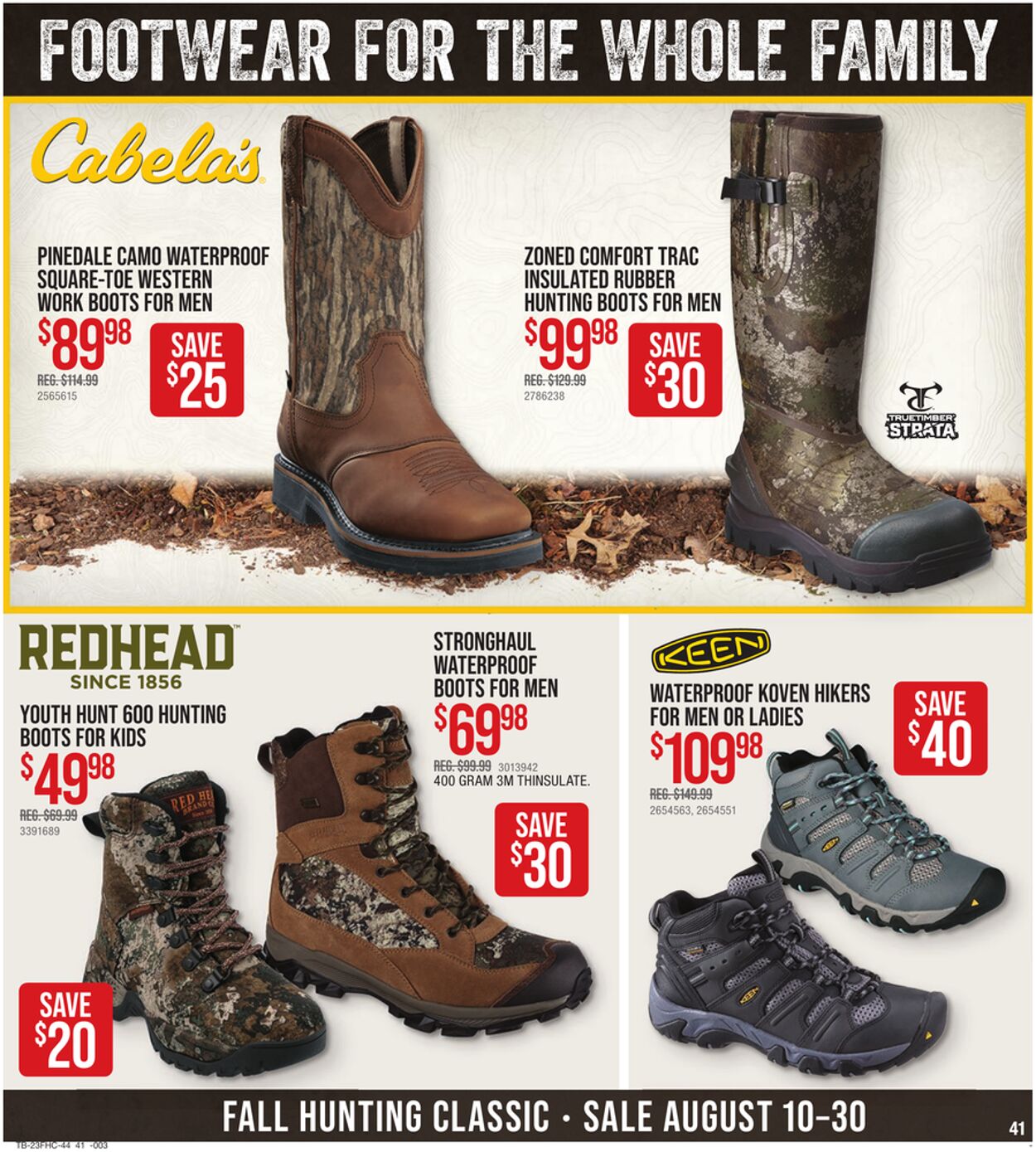 Bass Pro Ad from 08/10/2023