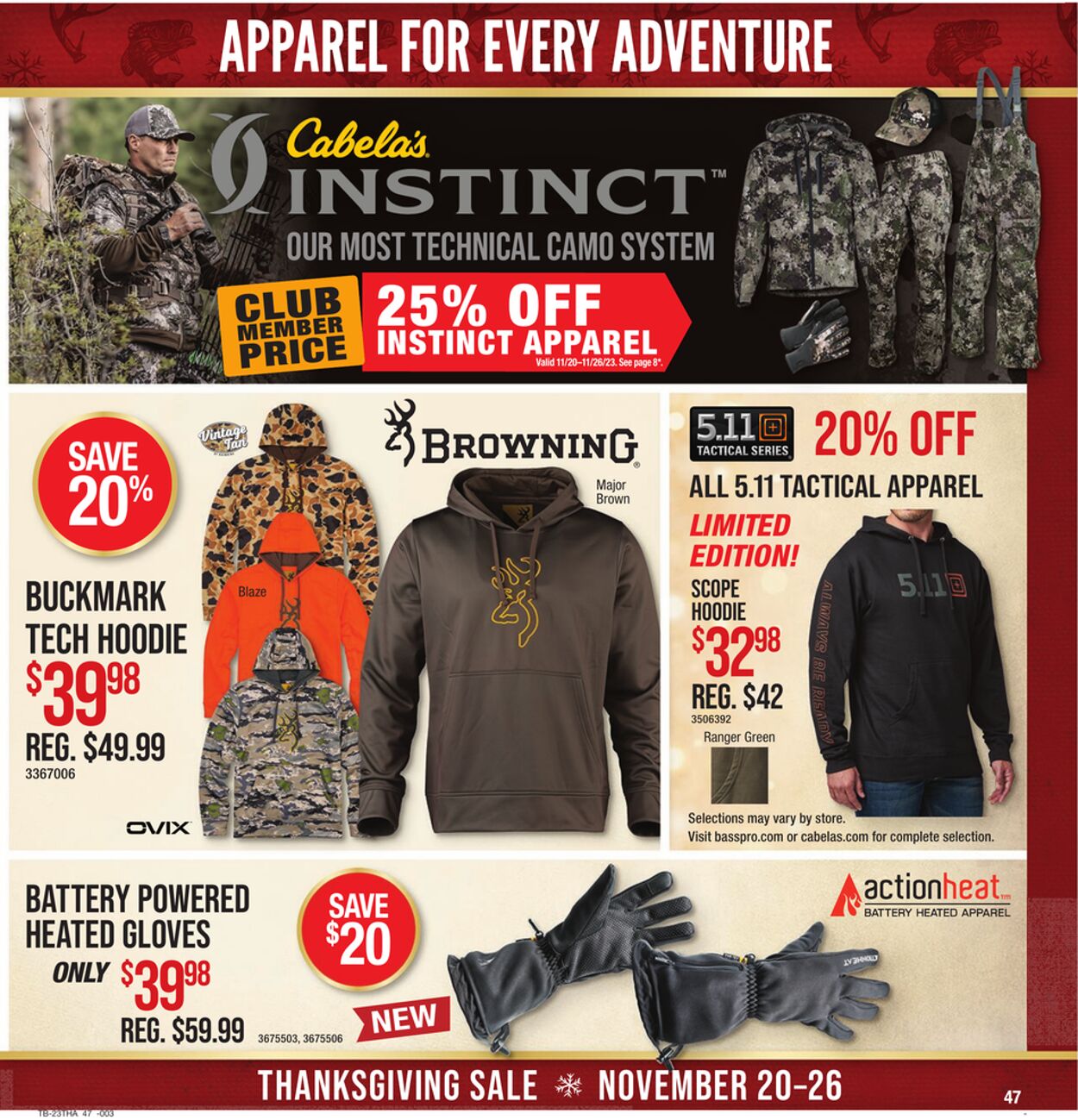 Bass Pro Ad from 11/20/2023