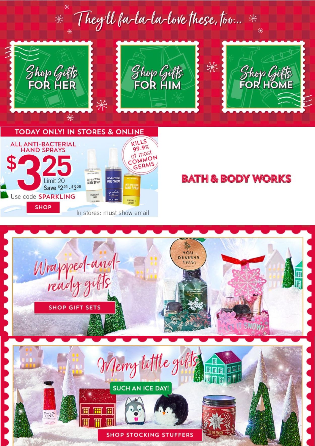 Bath & Body Works Ad from 11/25/2020