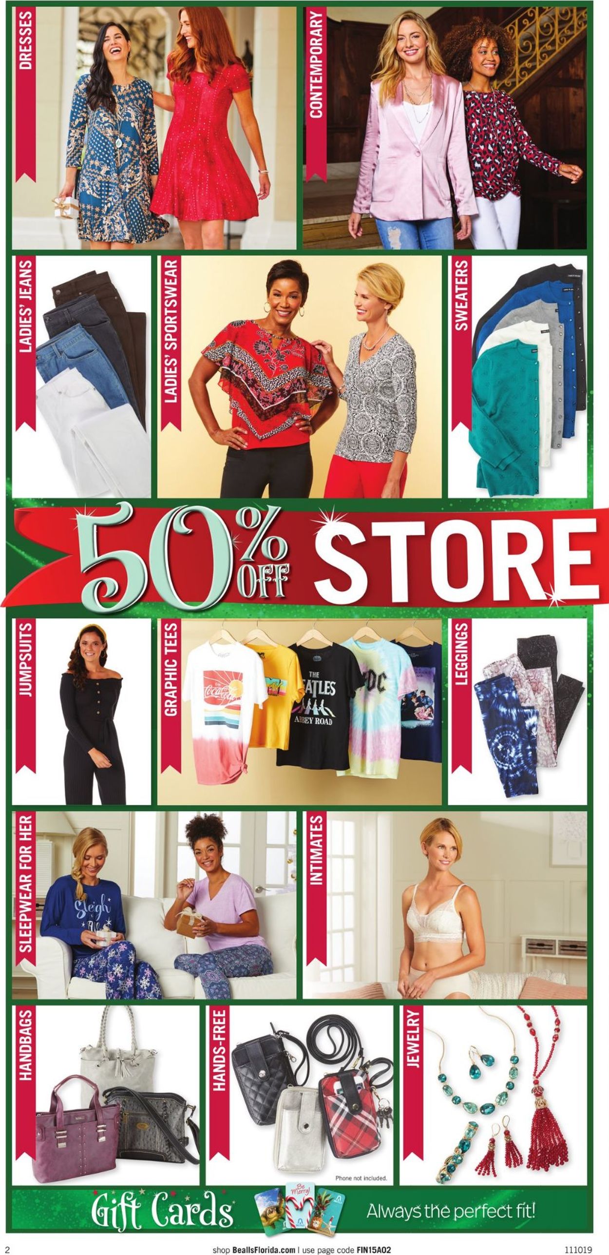 Bealls Florida Ad from 11/10/2019