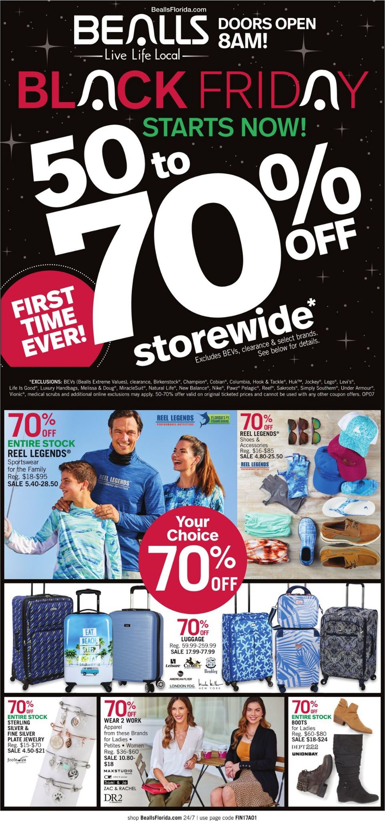 Bealls Florida Ad from 11/24/2019