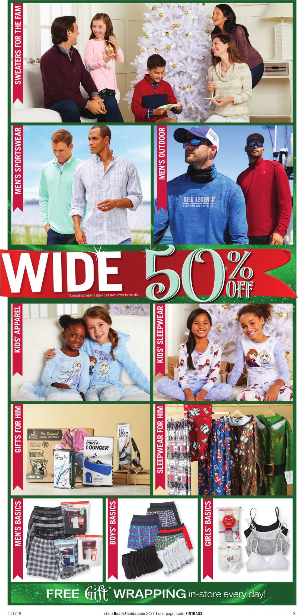 Bealls Florida Ad from 11/17/2019