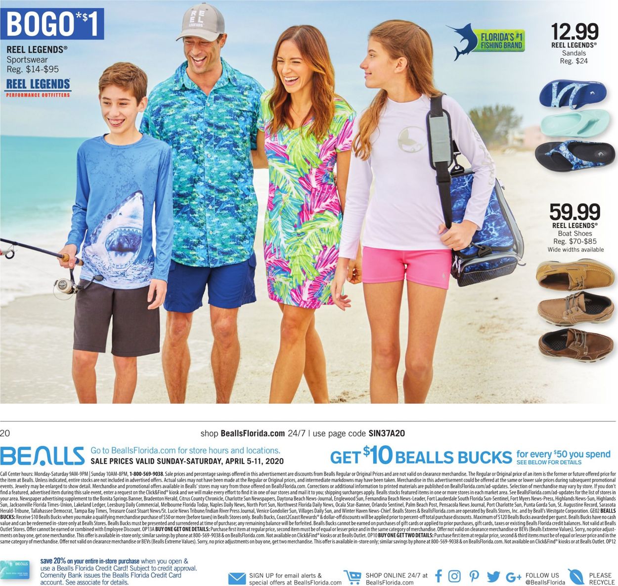 Bealls Florida Ad from 04/05/2020