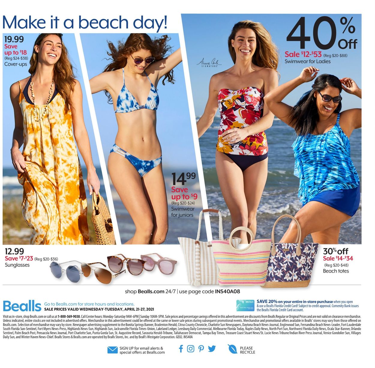 Bealls Florida Ad from 04/21/2021