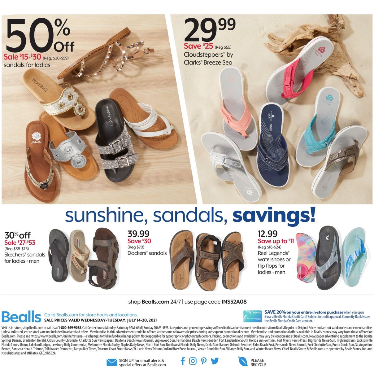 Bealls Florida Ad from 07/14/2021