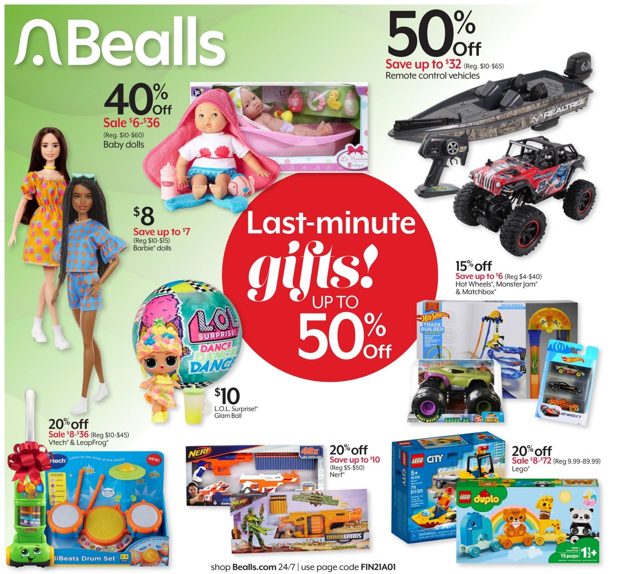 Bealls Florida Ad from 12/22/2021