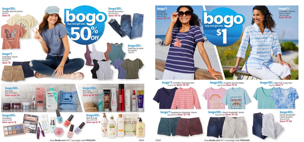 Bealls Florida Ad from 12/25/2021