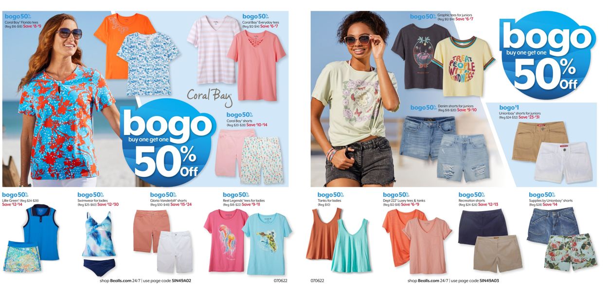 Bealls Florida Ad from 07/06/2022