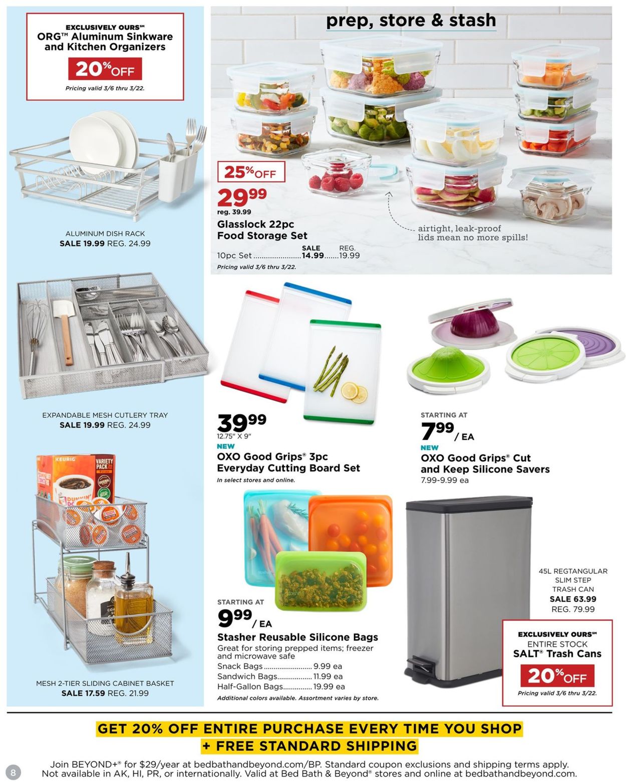 Bed Bath and Beyond Ad from 03/09/2020