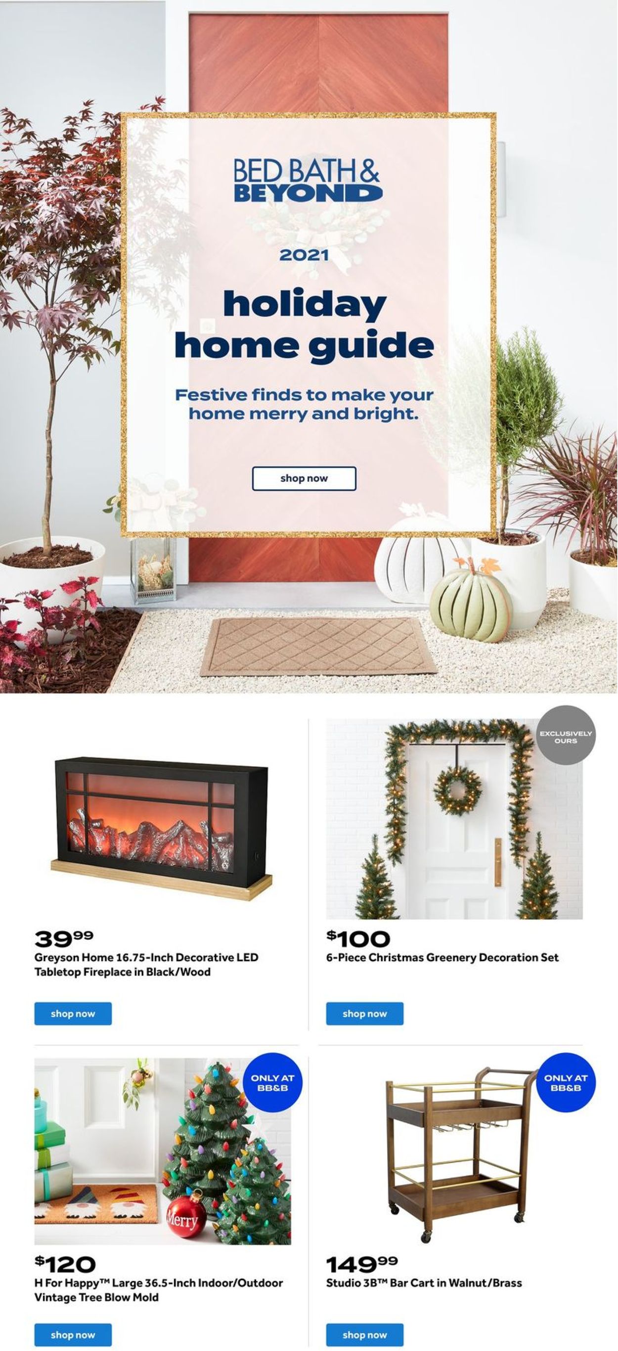 Bed Bath and Beyond Ad from 11/22/2021