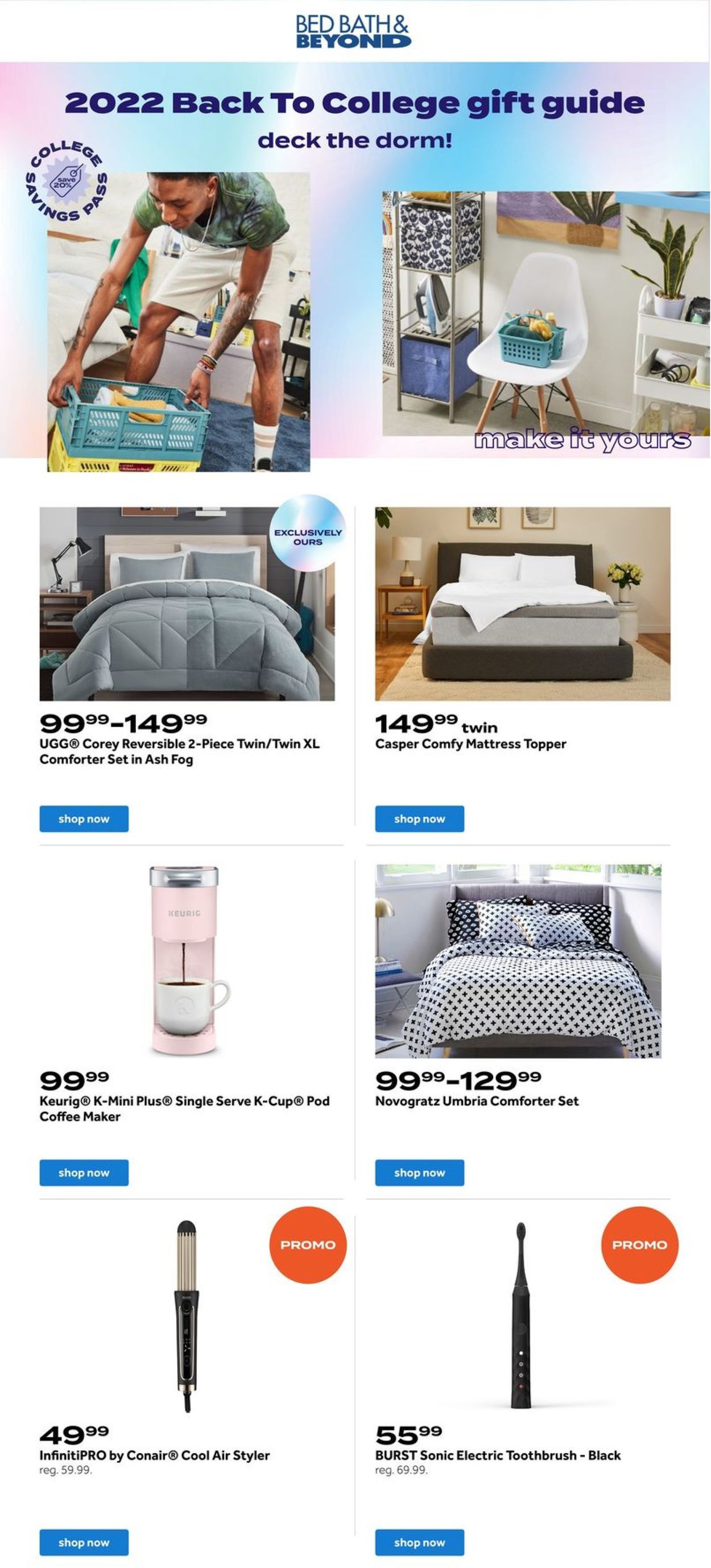 Bed Bath and Beyond Ad from 07/17/2022