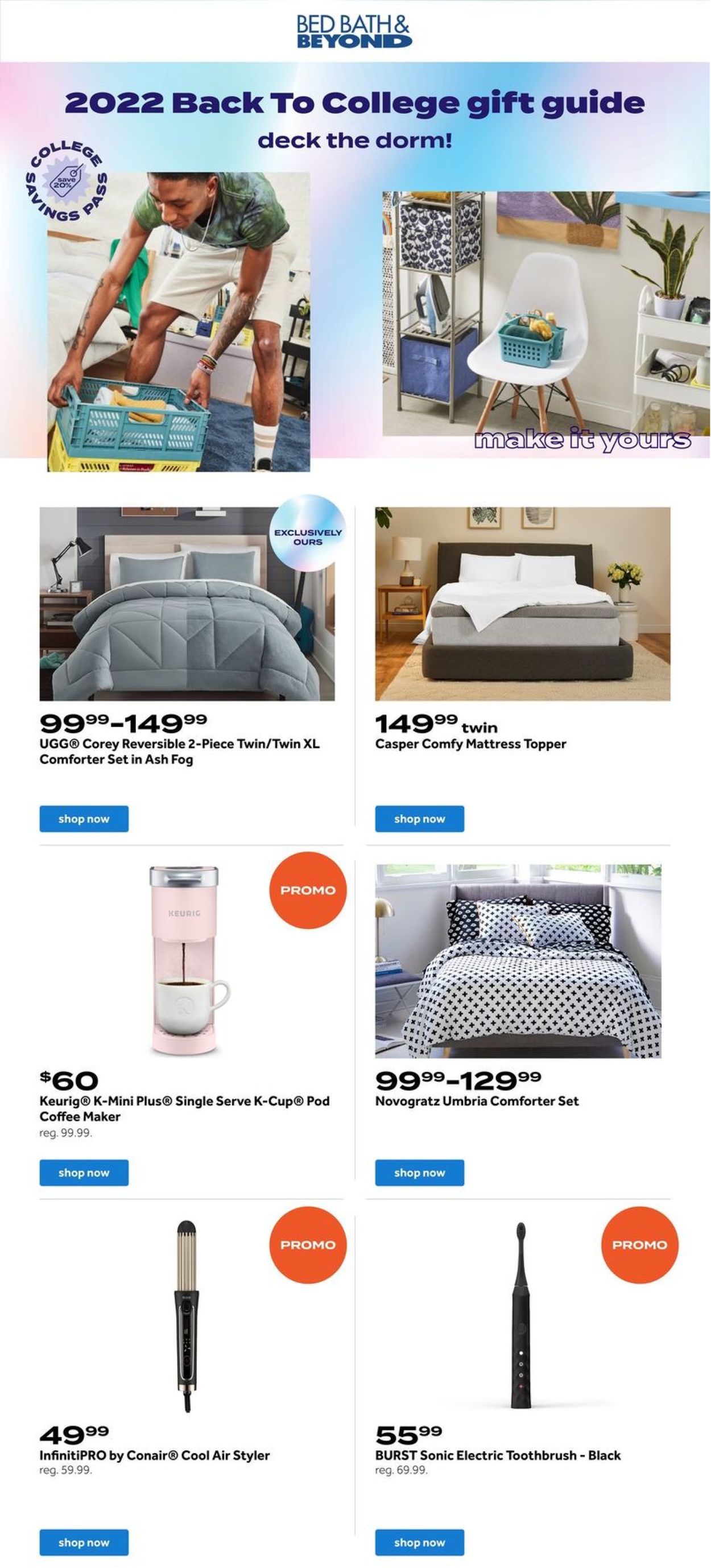 Bed Bath and Beyond Ad from 07/31/2022
