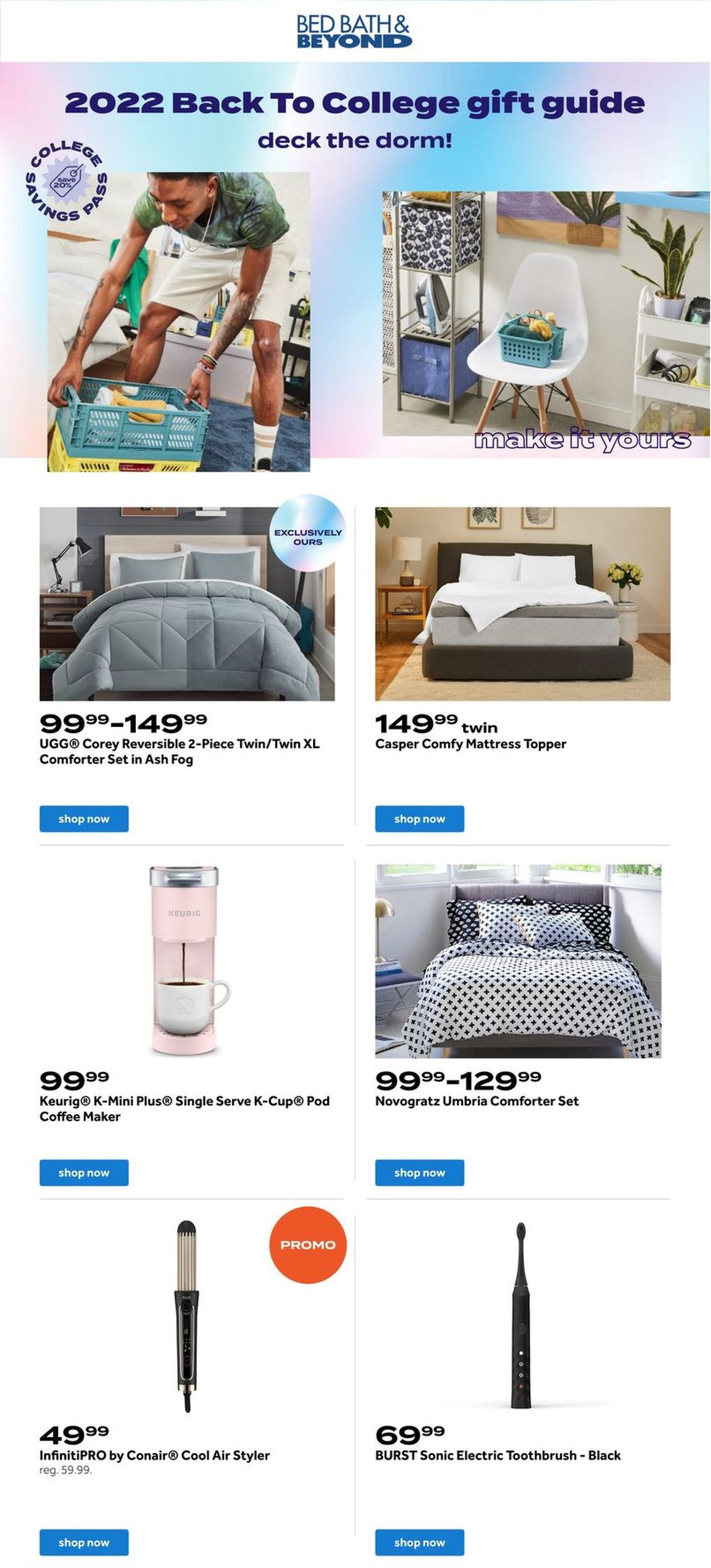 Bed Bath and Beyond Ad from 08/28/2022