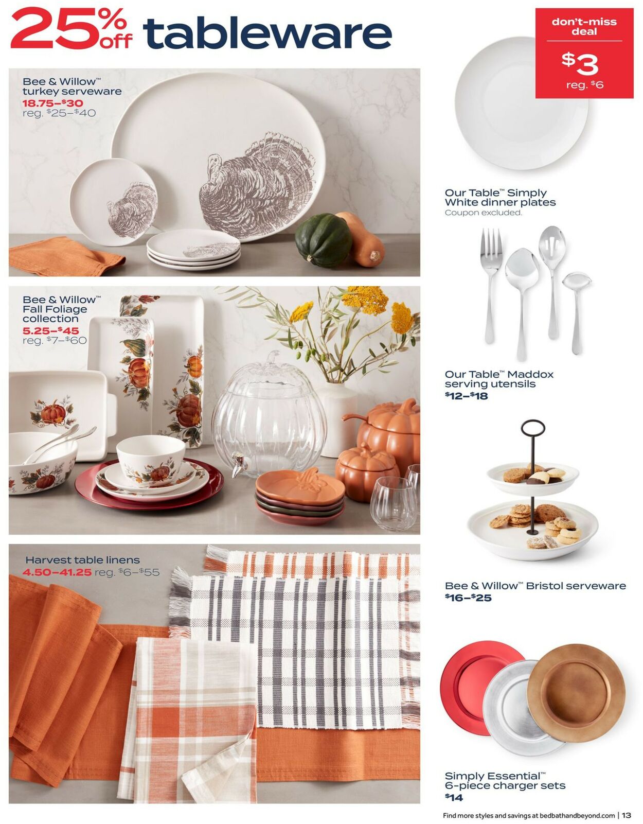 Bed Bath and Beyond Ad from 10/31/2022
