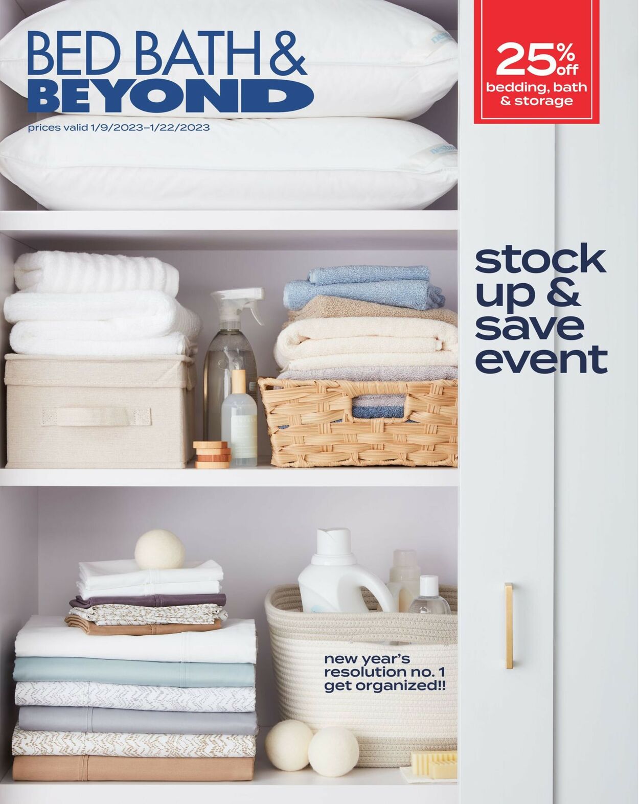 Bed Bath and Beyond Ad from 01/09/2023