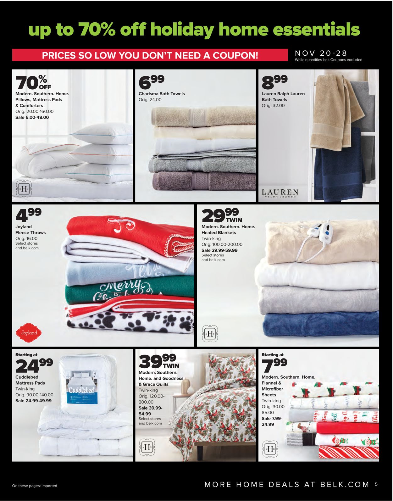 Belk Ad from 11/20/2020