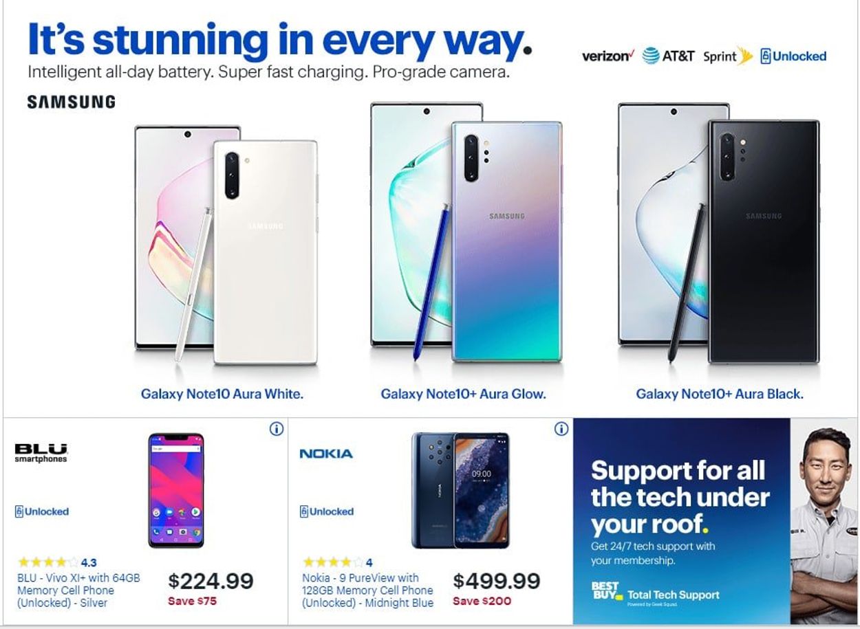 Best Buy Ad from 08/11/2019