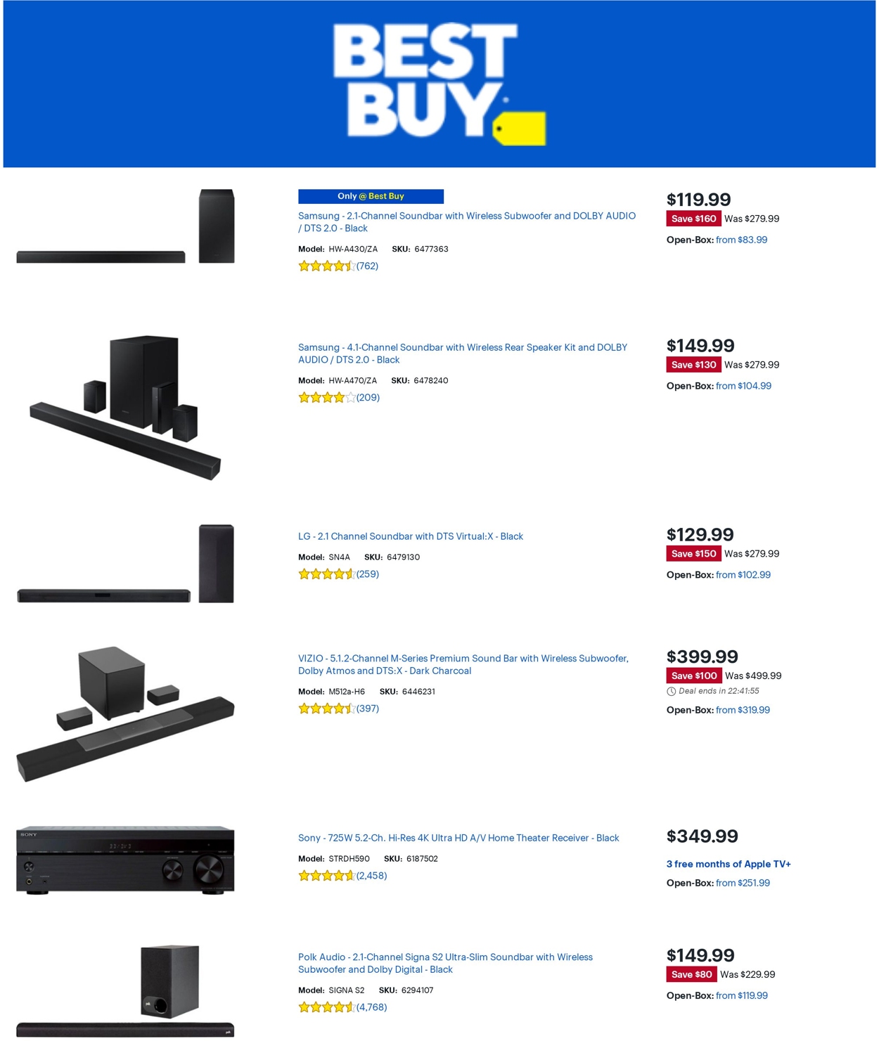 Best Buy Ad from 03/25/2022