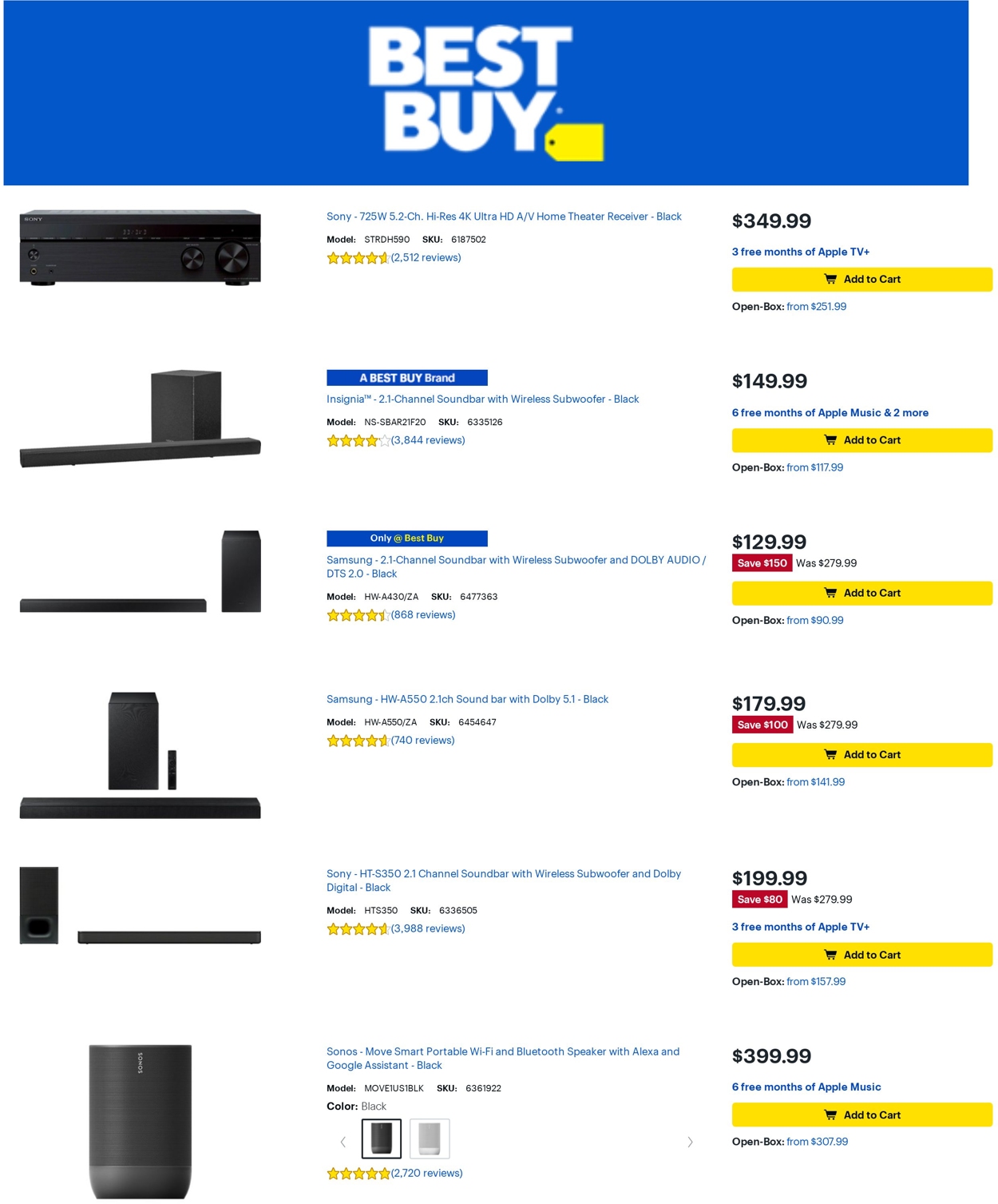 Best Buy Ad from 05/06/2022