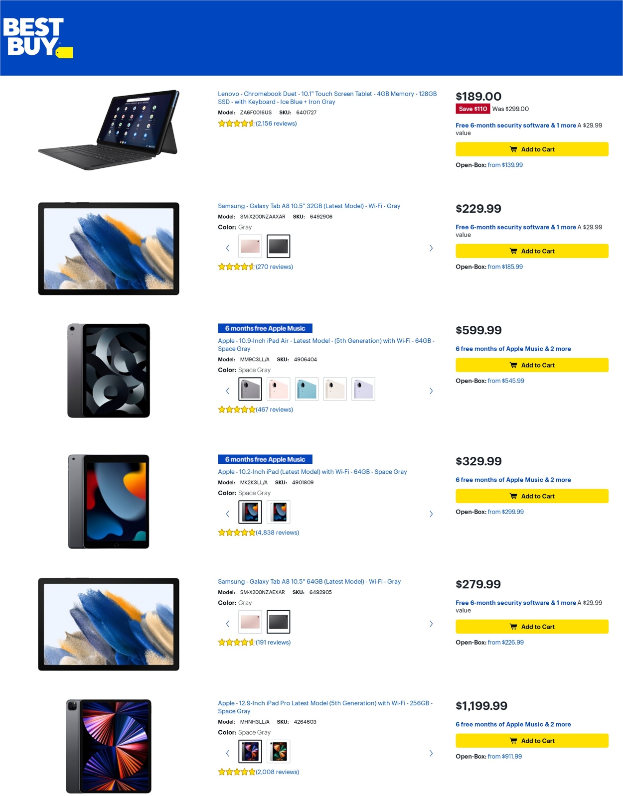 Best Buy Ad from 06/10/2022