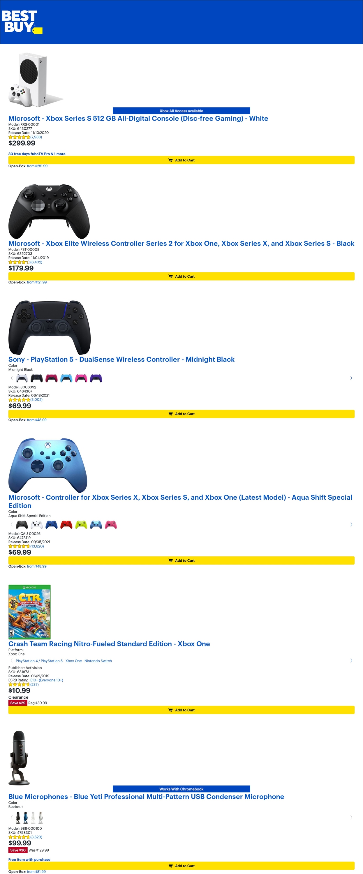 Best Buy Ad from 08/12/2022