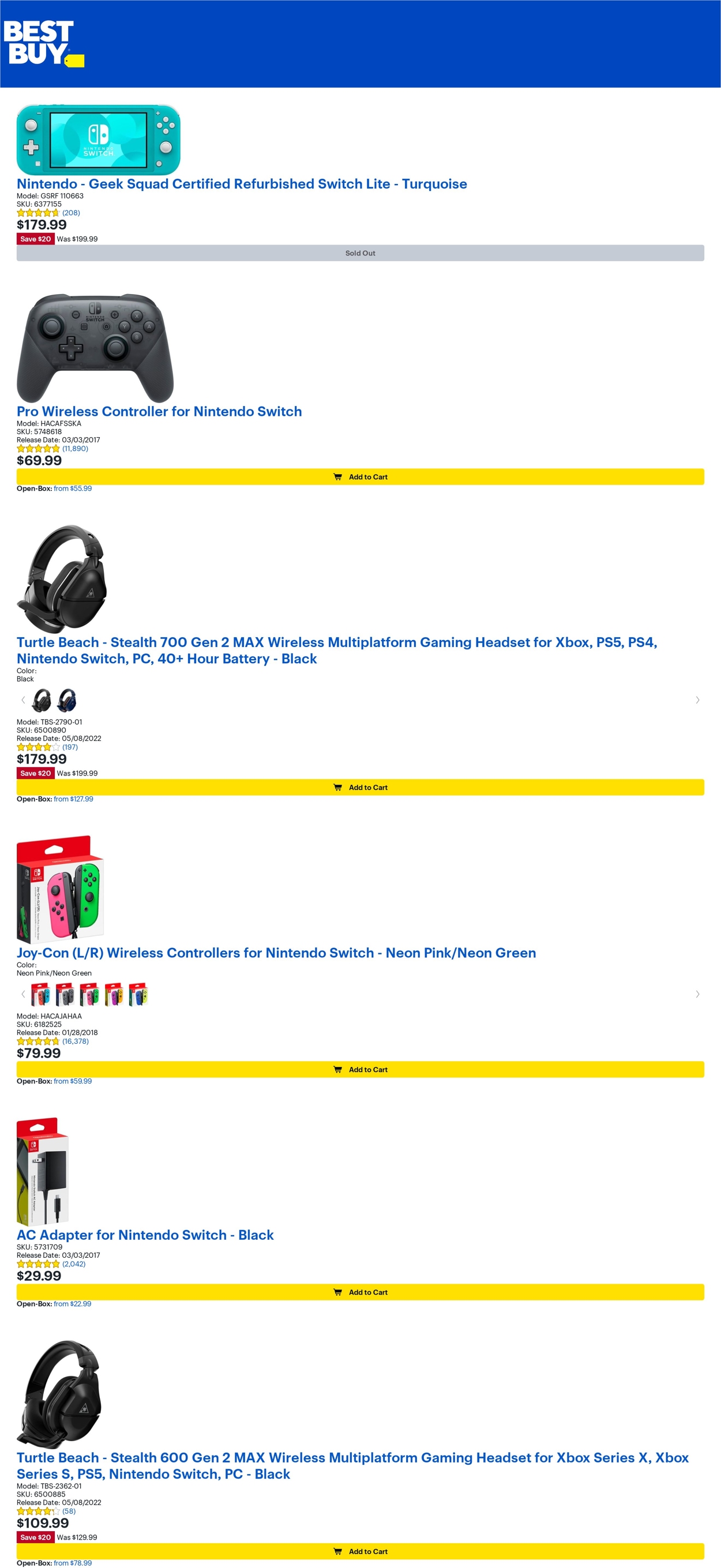 Best Buy Ad from 08/26/2022