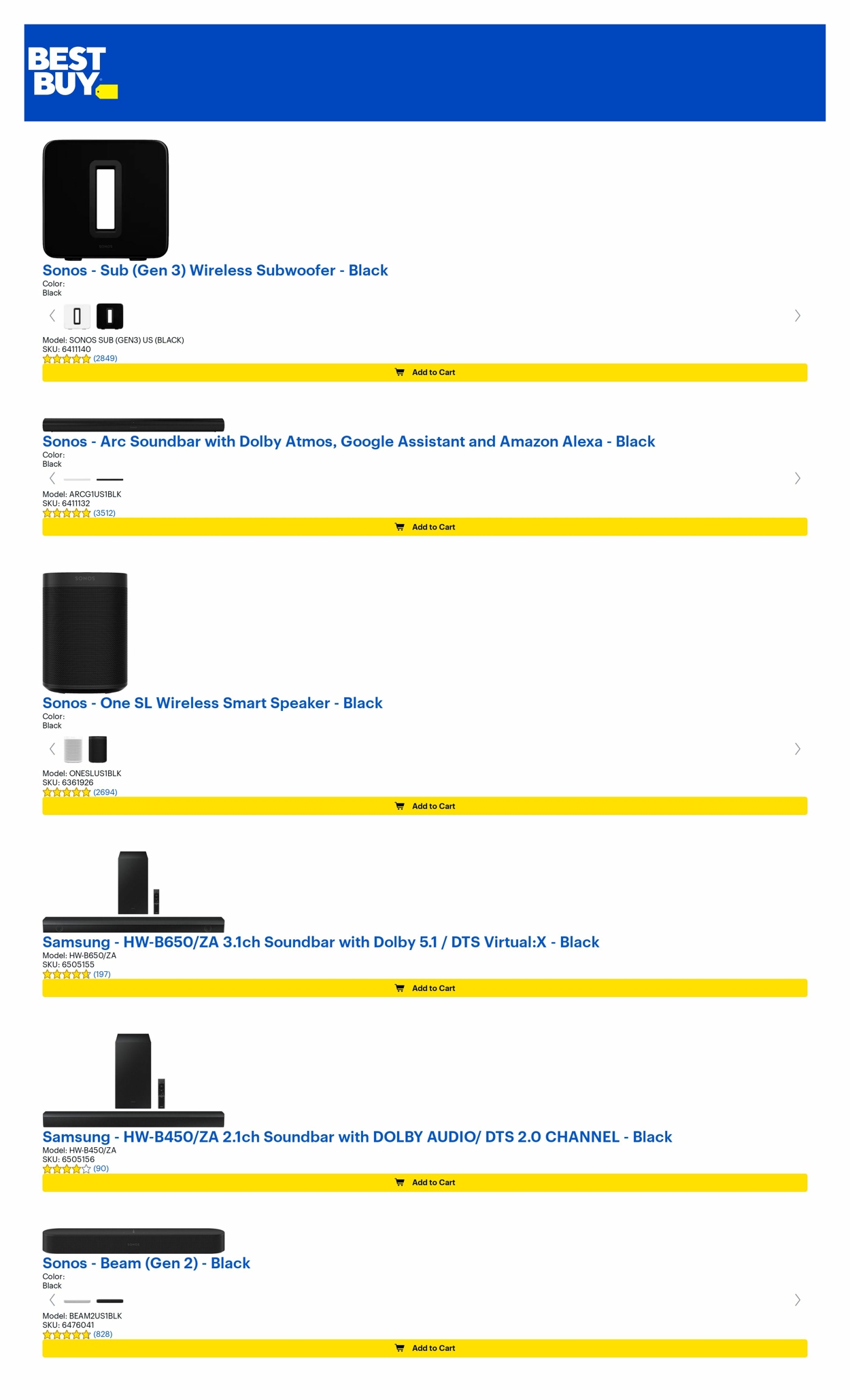 Best Buy Ad from 09/16/2022