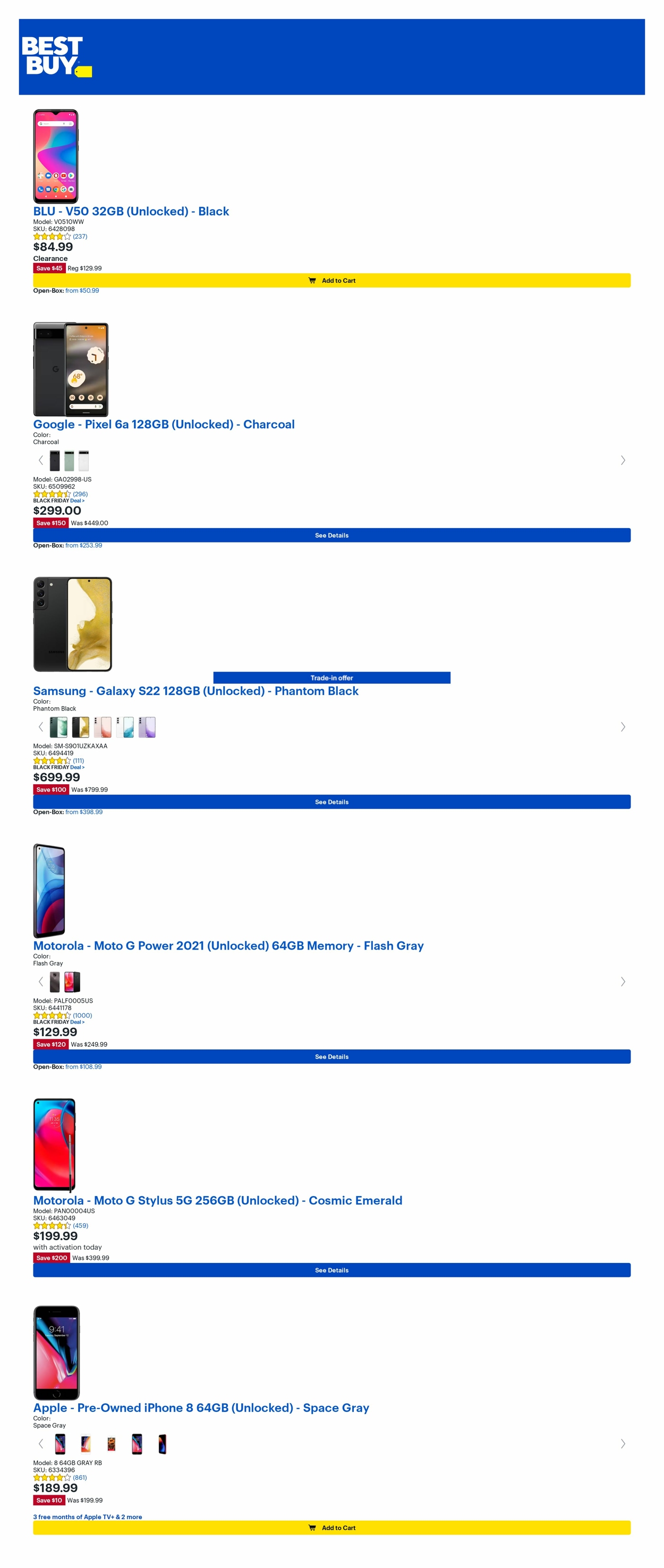Best Buy Ad from 10/28/2022