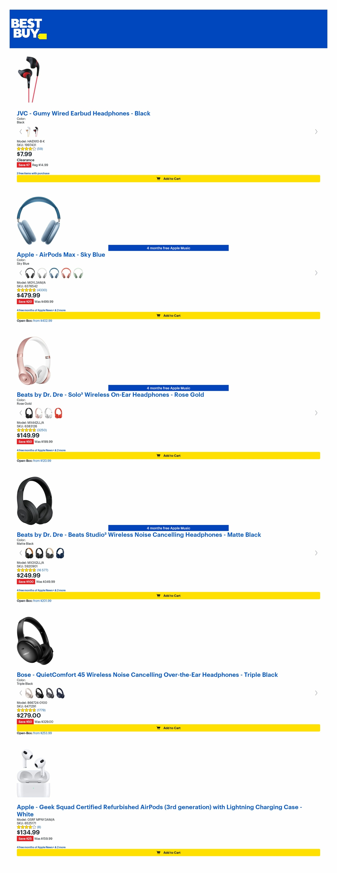 Best Buy Ad from 03/17/2023