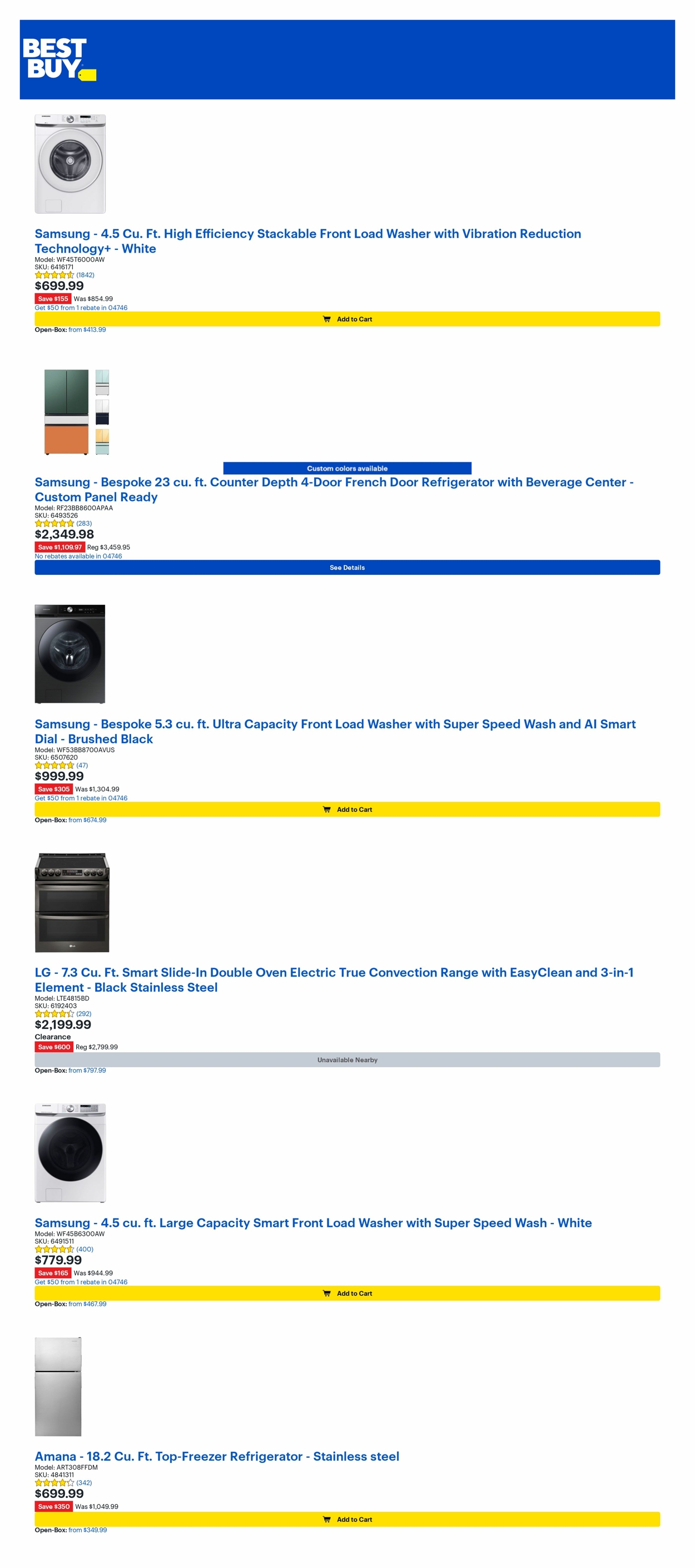 Best Buy Ad from 03/31/2023