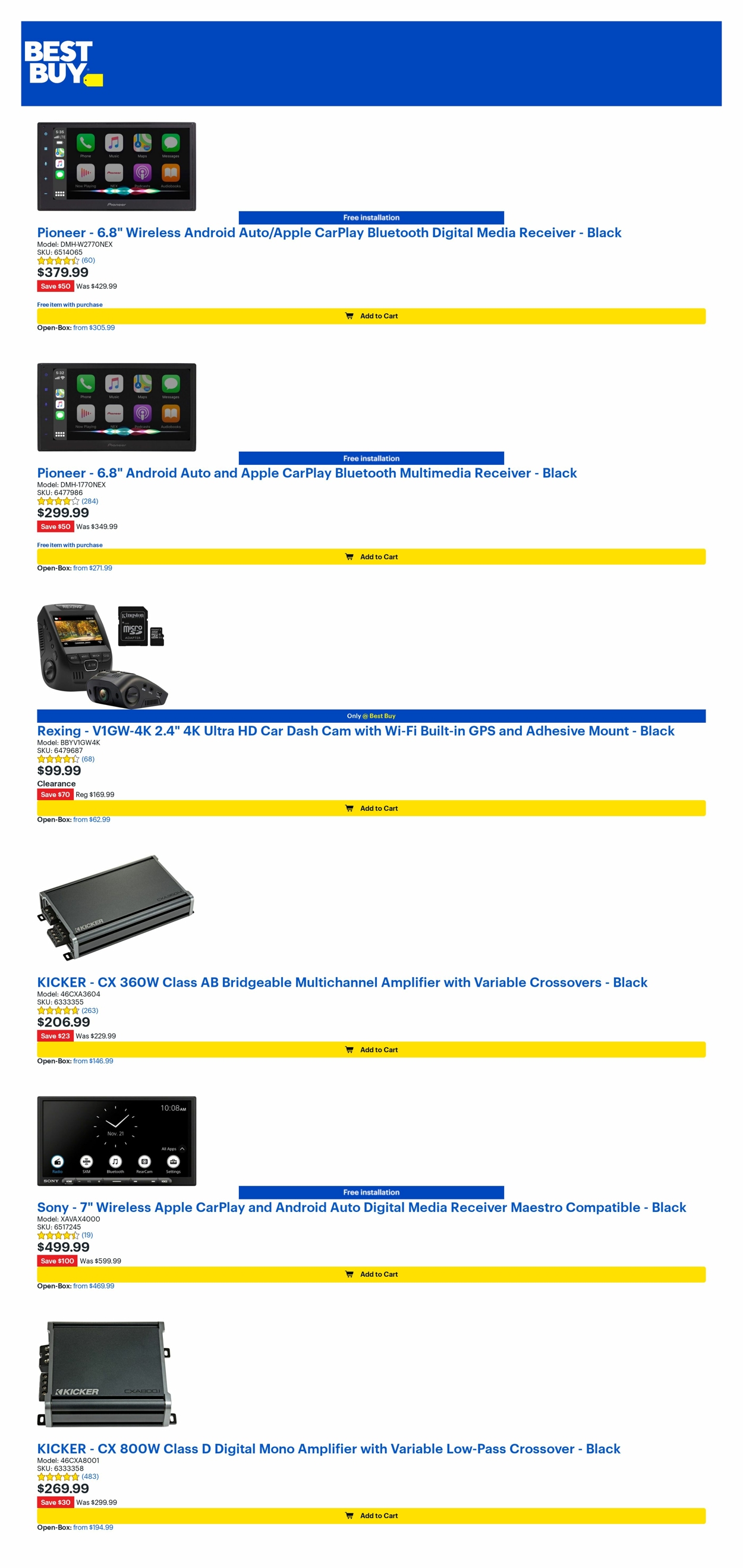 Best Buy Ad from 04/07/2023