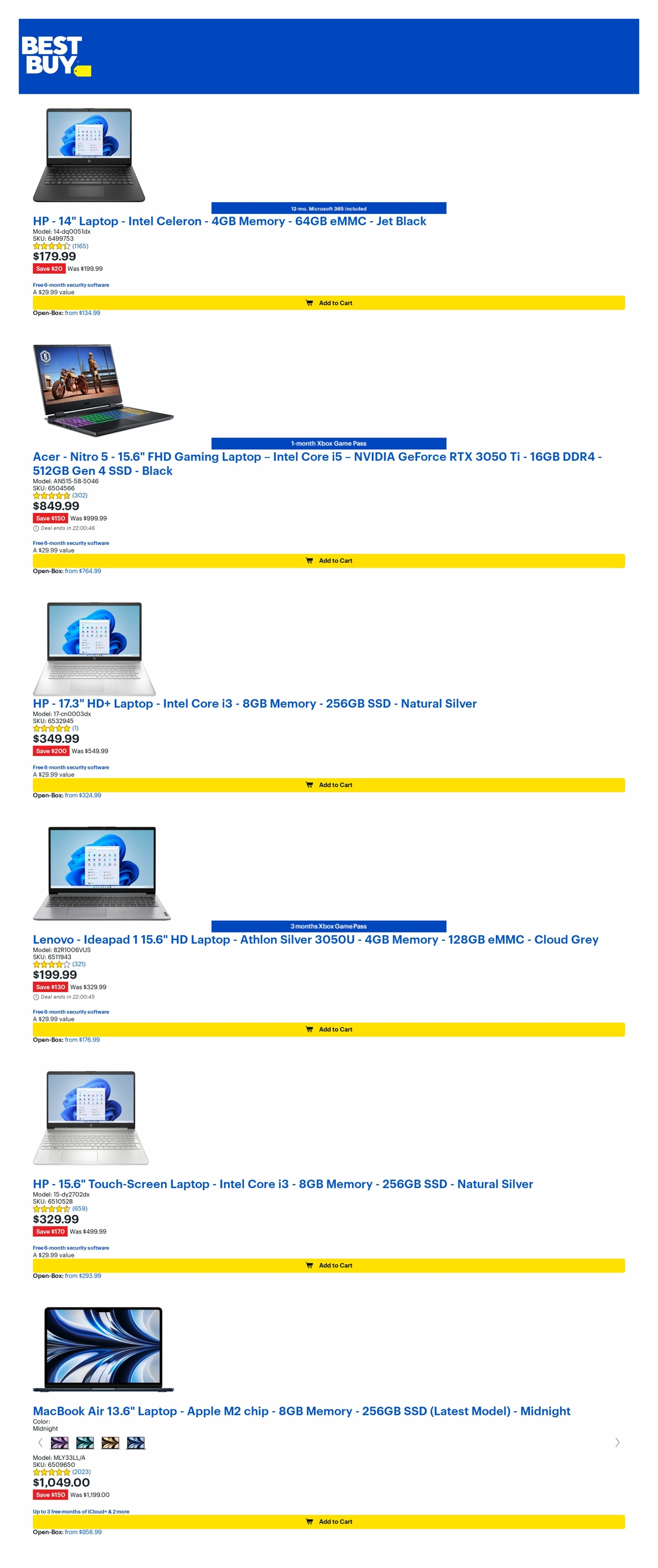 Best Buy Ad from 04/21/2023