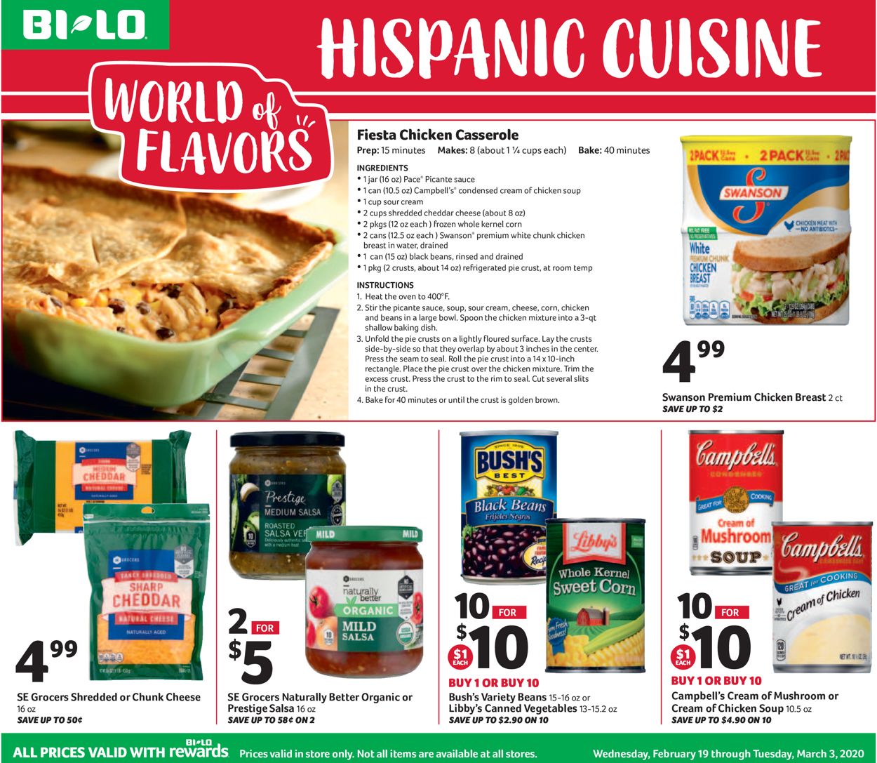 BI-LO Ad from 02/19/2020