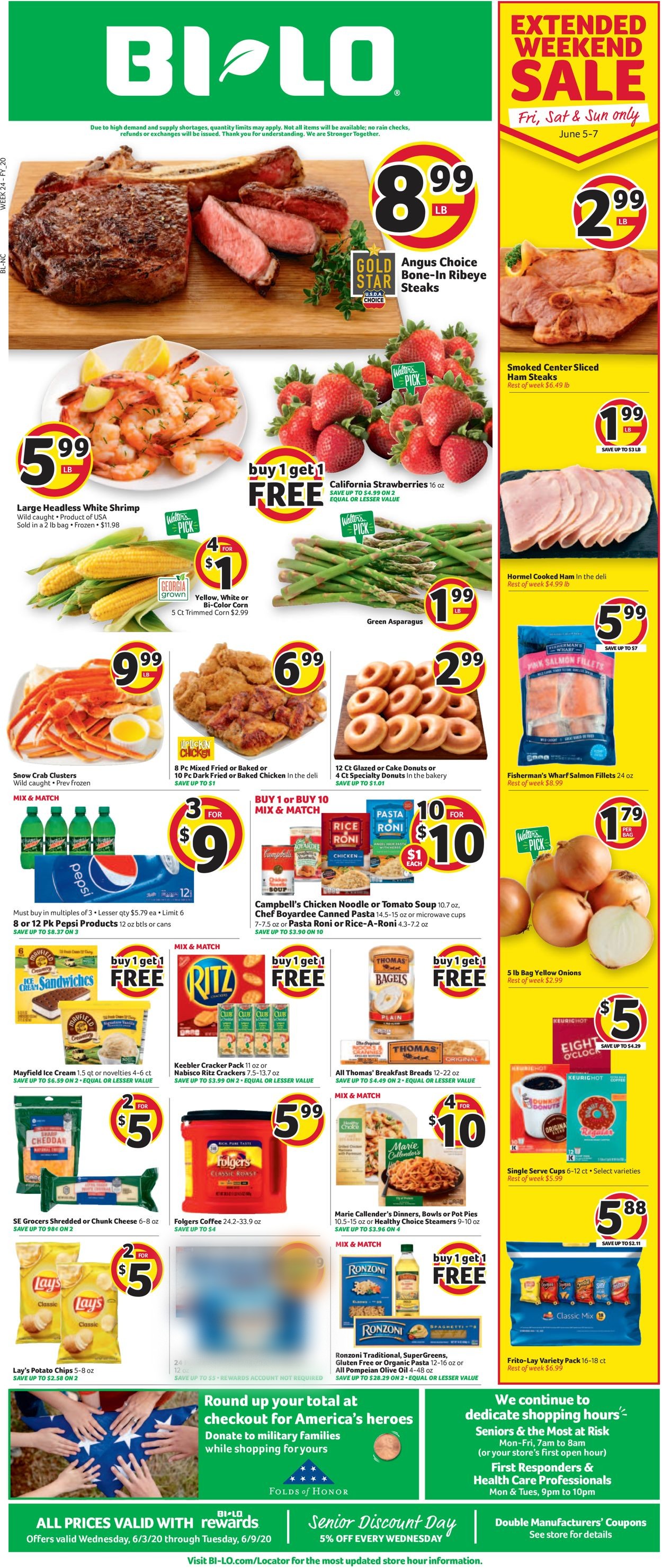 BI-LO Ad from 06/03/2020