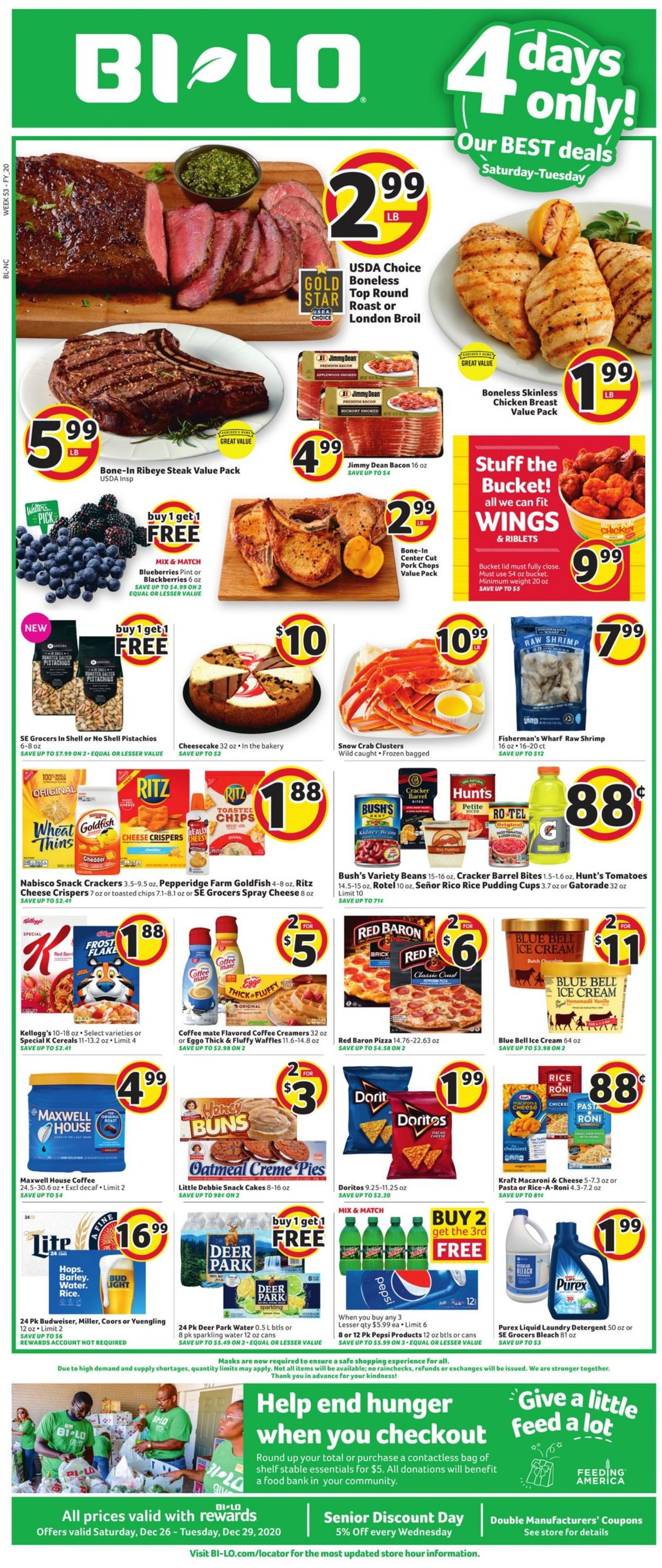 BI-LO Ad from 12/26/2020