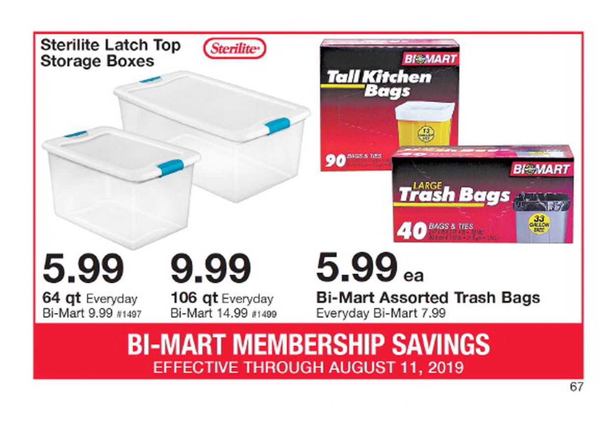 Bi-Mart Ad from 08/01/2019