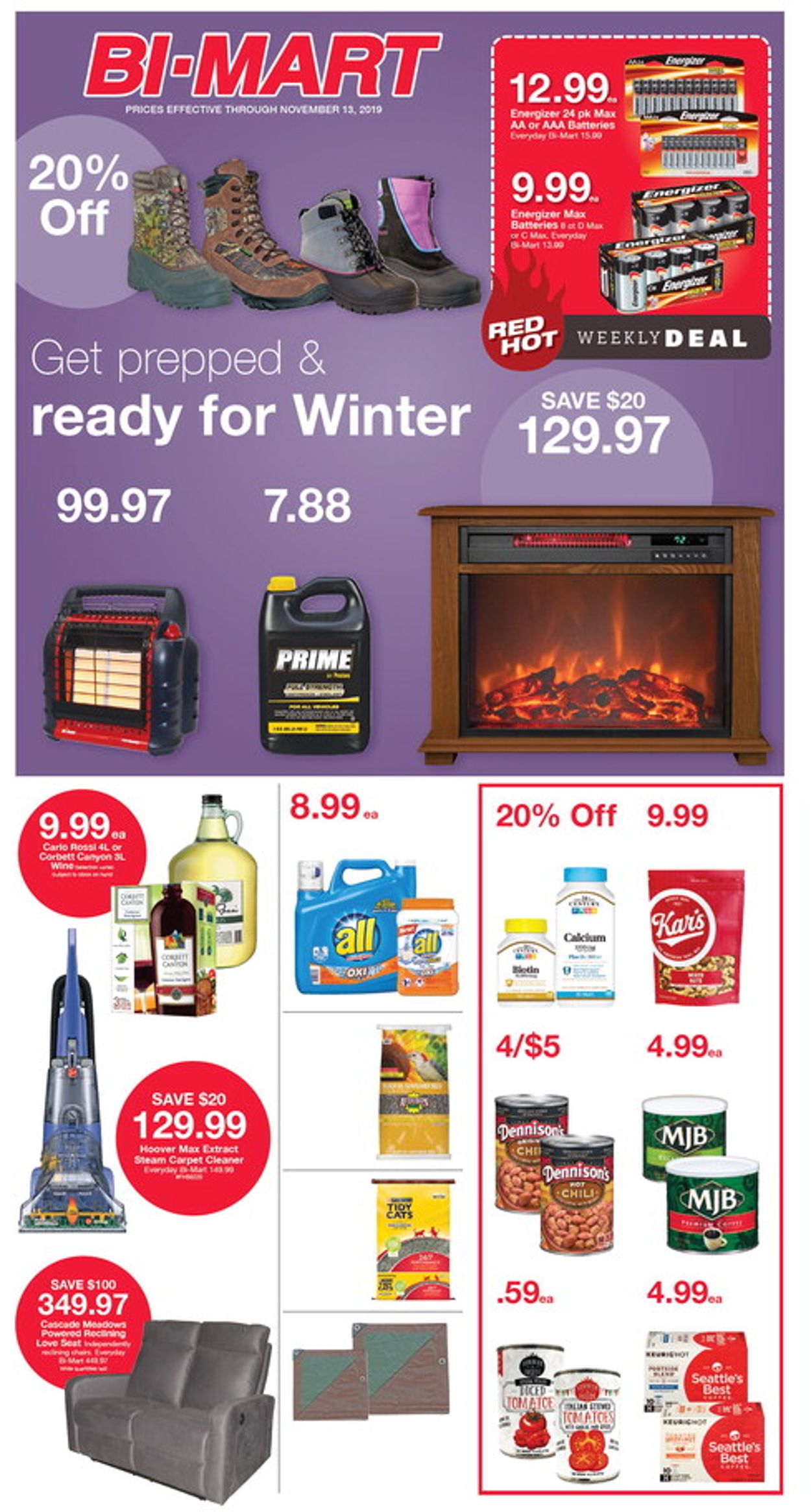 Bi-Mart Ad from 11/05/2019