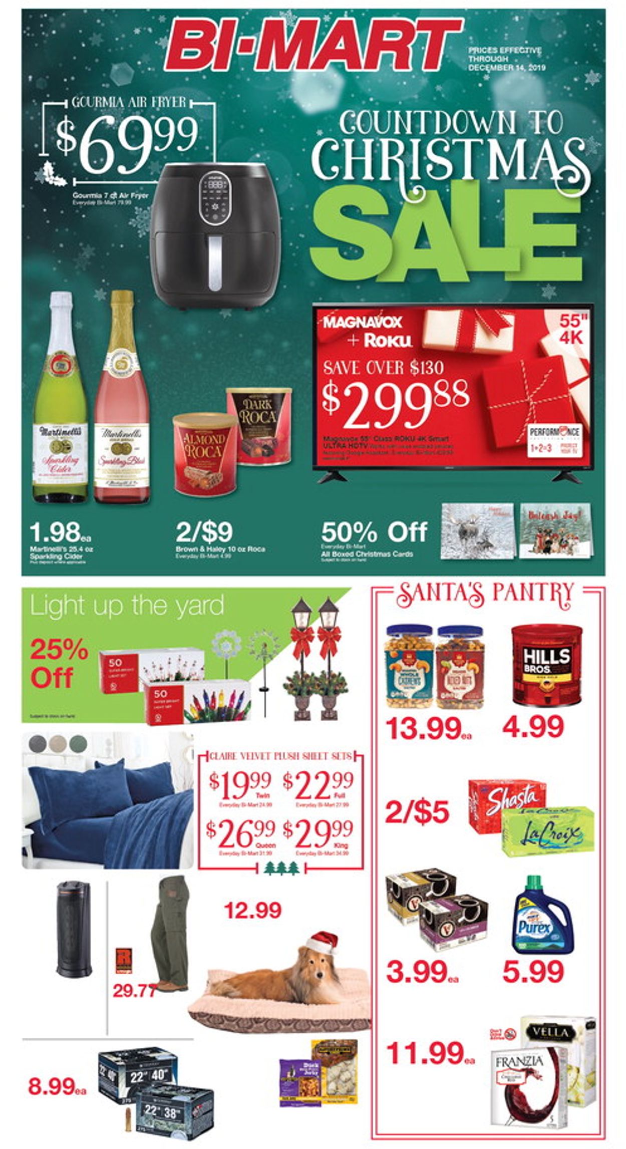 Bi-Mart Ad from 12/08/2019