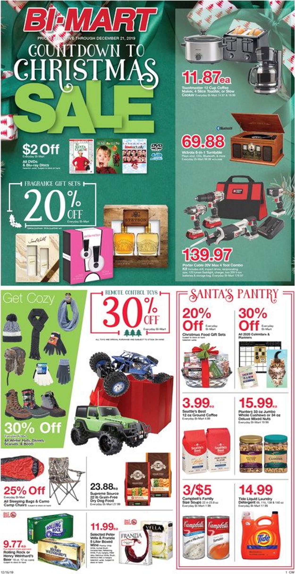 Bi-Mart Ad from 12/15/2019
